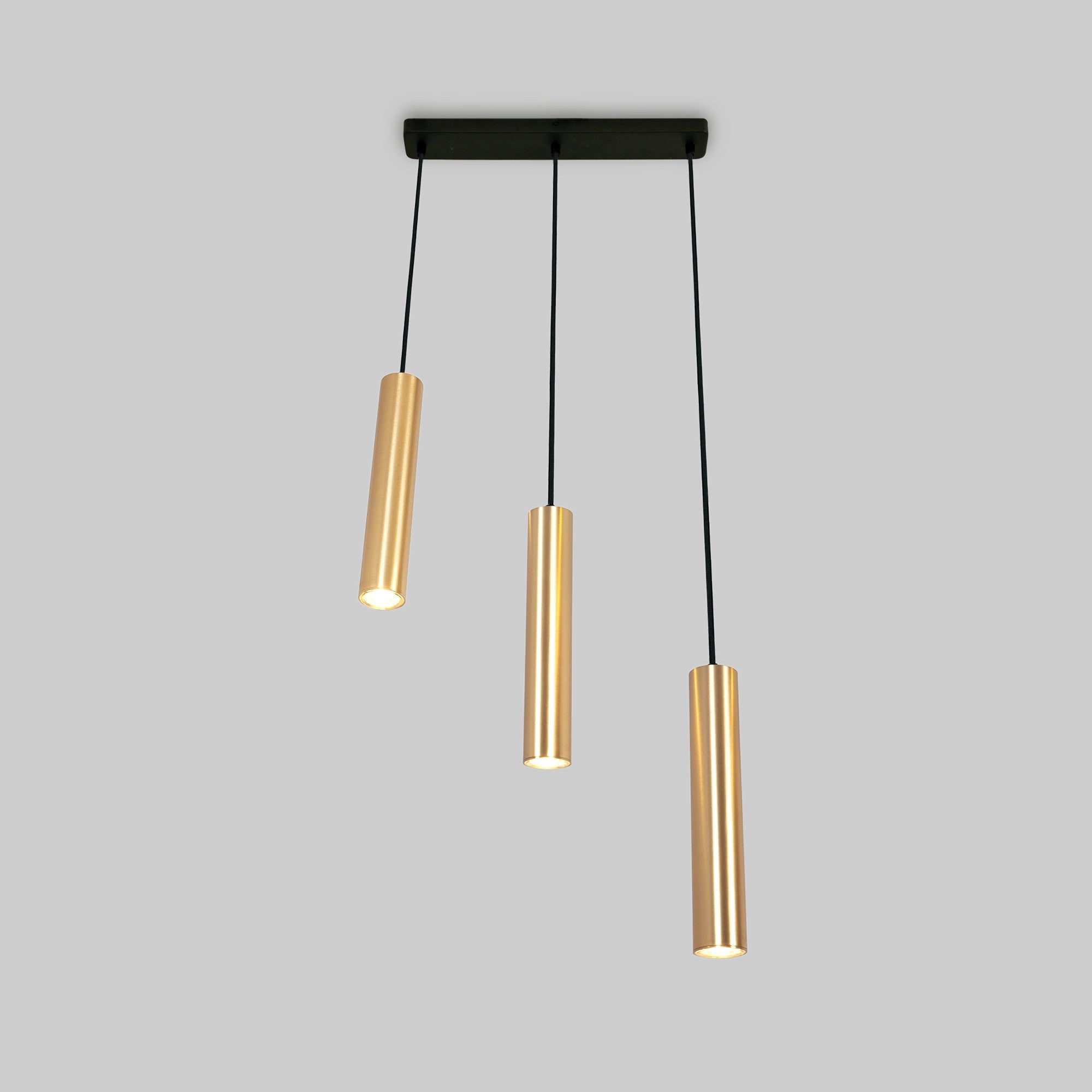 Lámpara colgante triple minimalista "Bila 3" - GU10