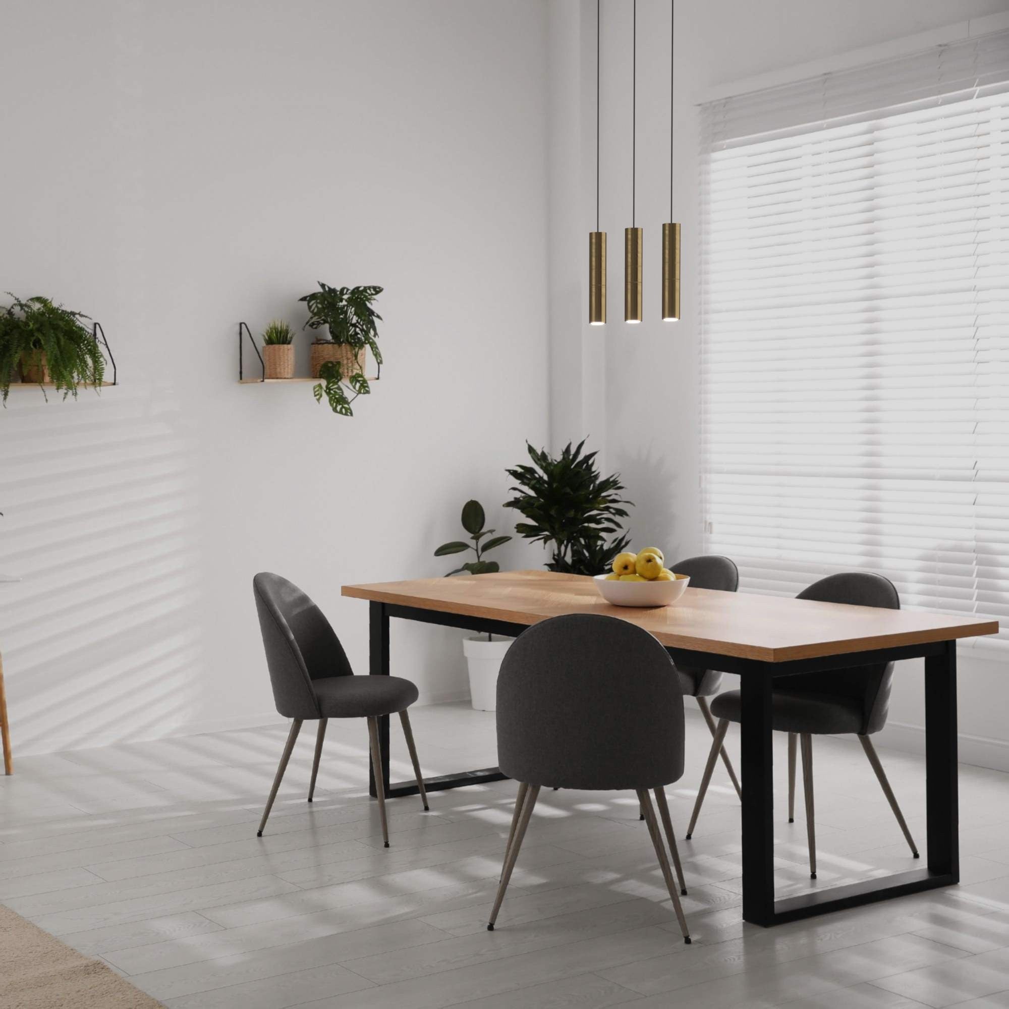 Lámpara colgante triple minimalista "Bila 3" - GU10
