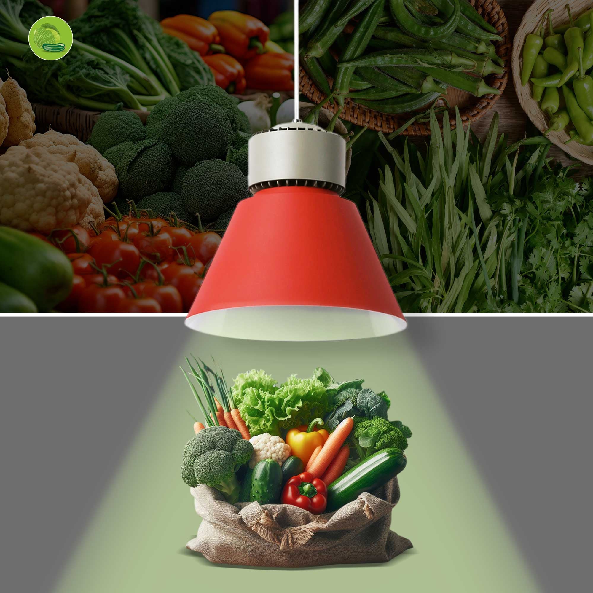 Campana LED 36W especial para verdulerías - Driver KeGu