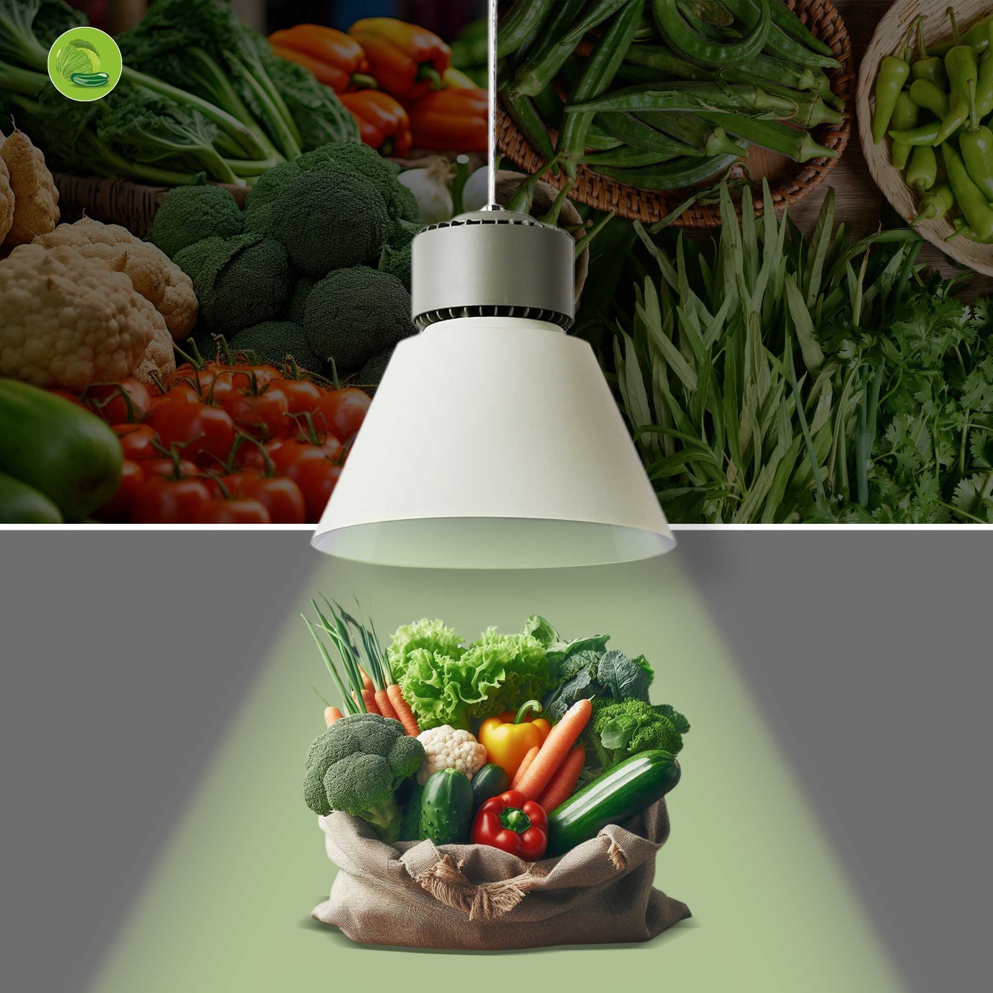 Campana LED 36W especial para verdulerías - Driver KeGu
