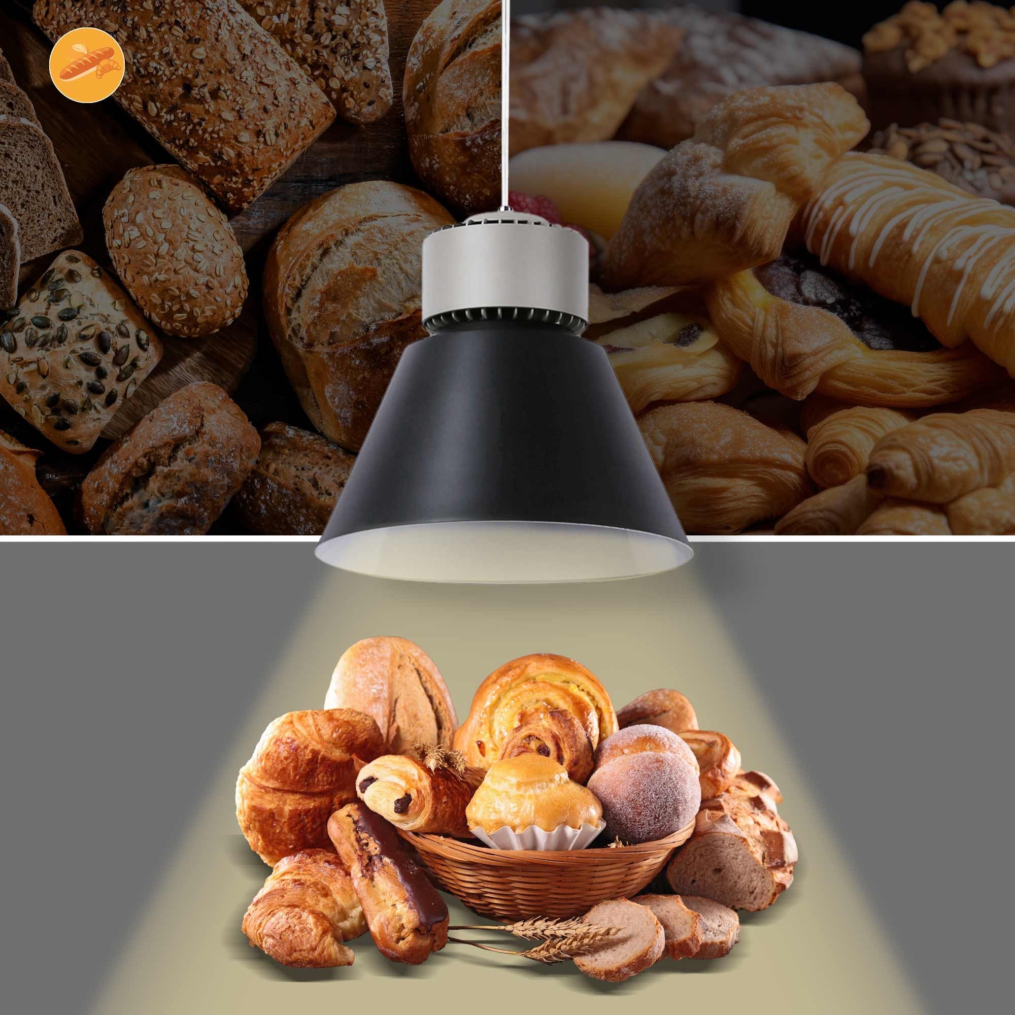 Campana LED 36W especial para panaderías - Driver KeGu