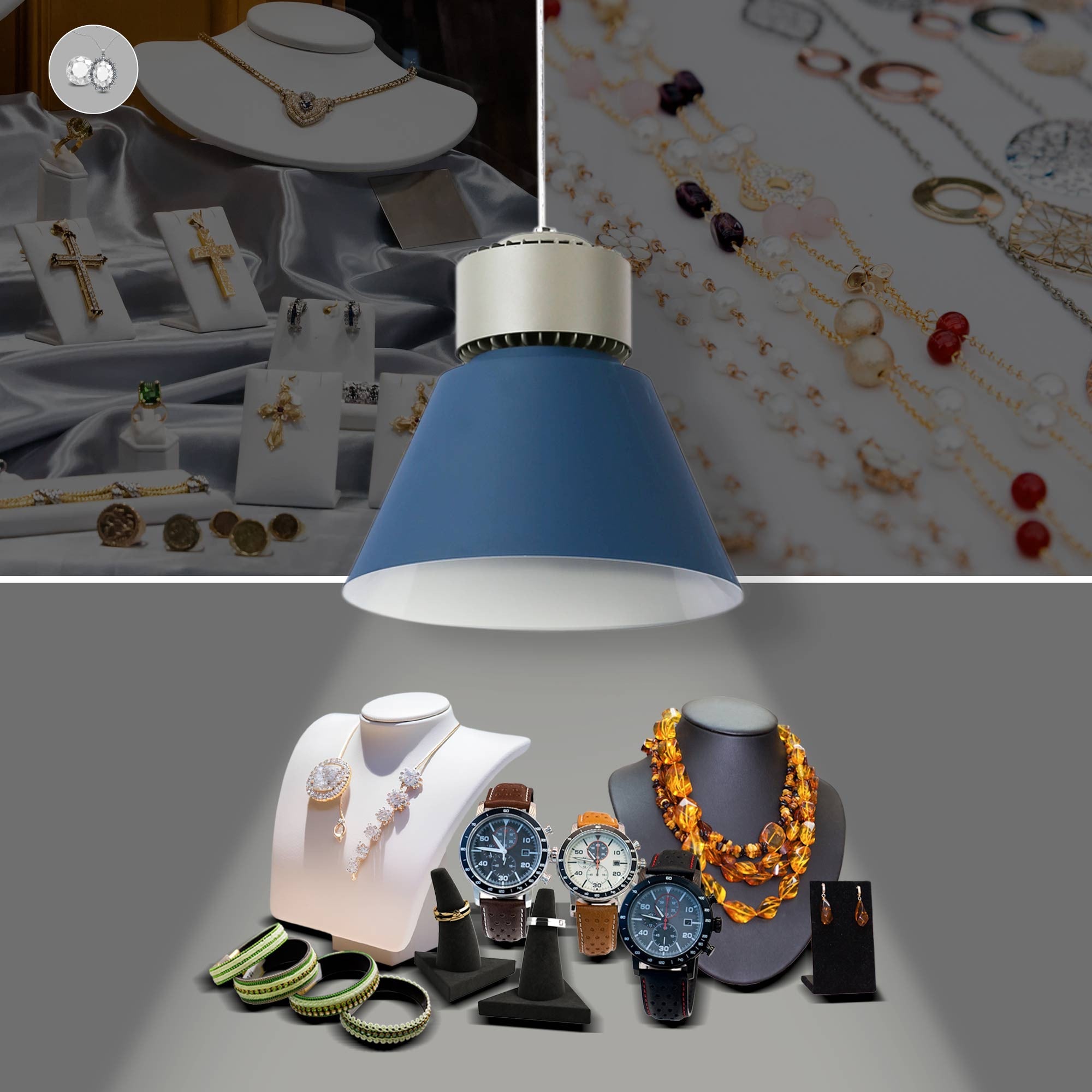 Campana LED 36W especial para joyerías - Driver KeGu