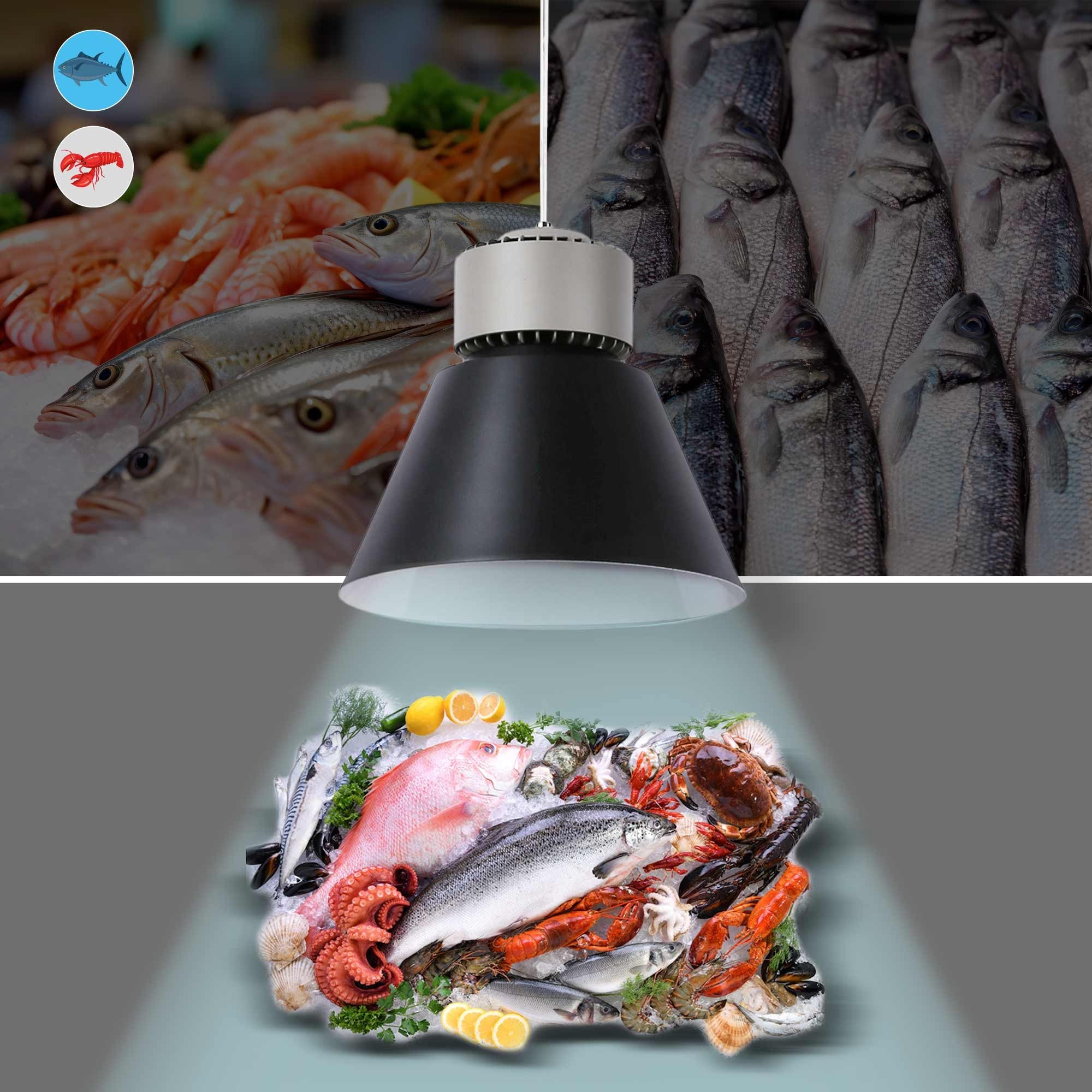 Campana LED 36W especial para pescados y mariscos - Driver KeGu