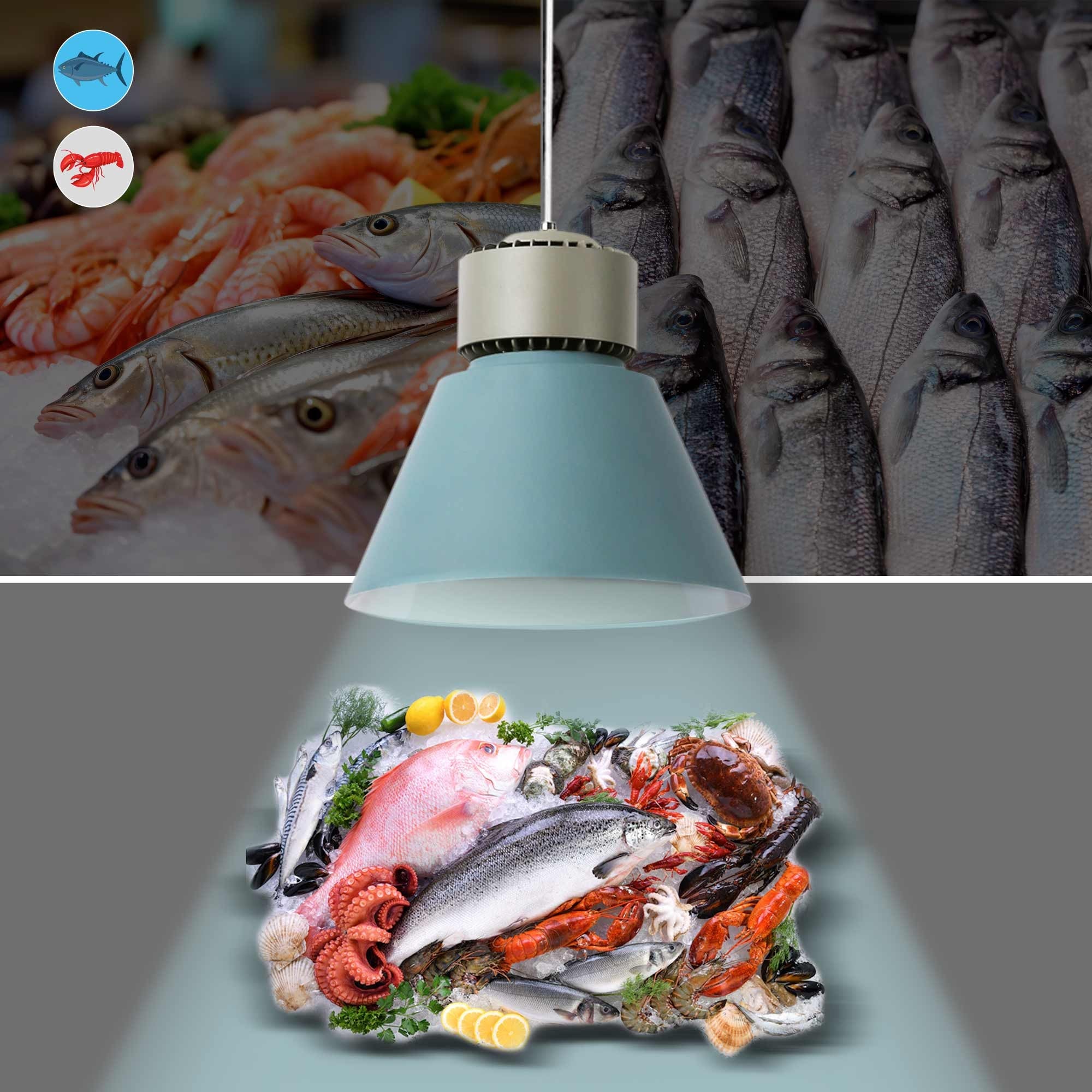 Campana LED 36W especial para pescados y mariscos - Driver KeGu