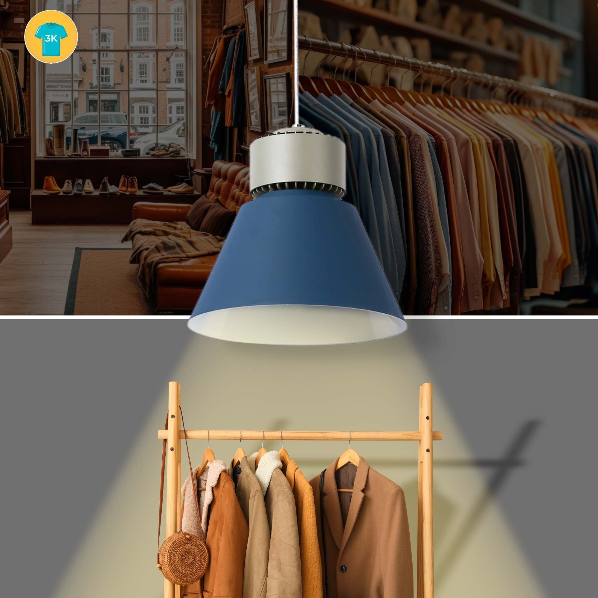 Campana LED 36W especial para moda y retail - CRI90 - 3000K - Driver KeGu