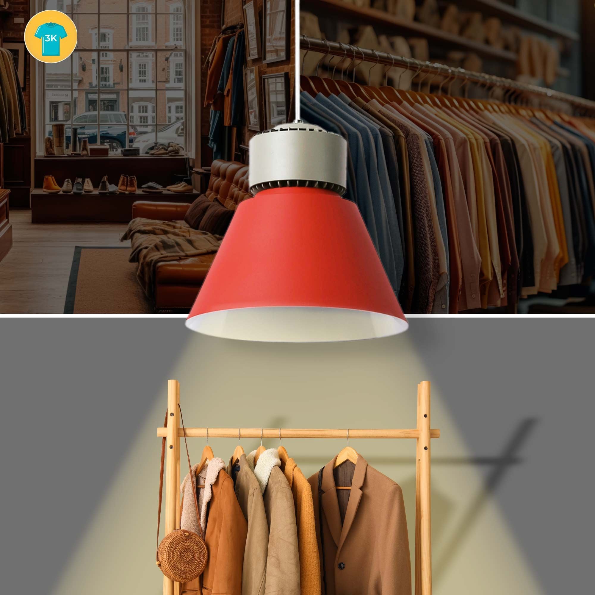 Campana LED 36W especial para moda y retail - CRI90 - 3000K - Driver KeGu