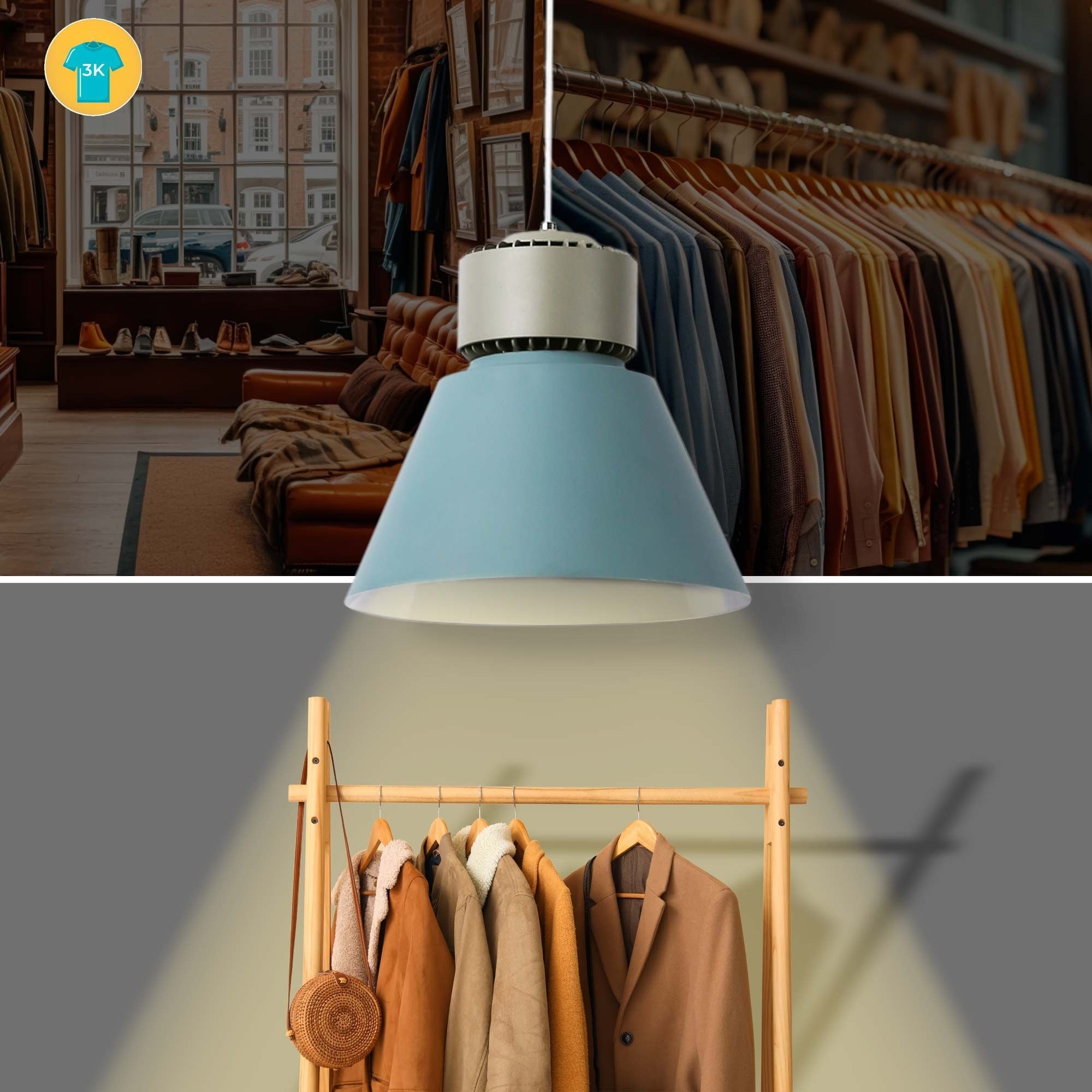 Campana LED 36W especial para moda y retail - CRI90 - 3000K - Driver KeGu