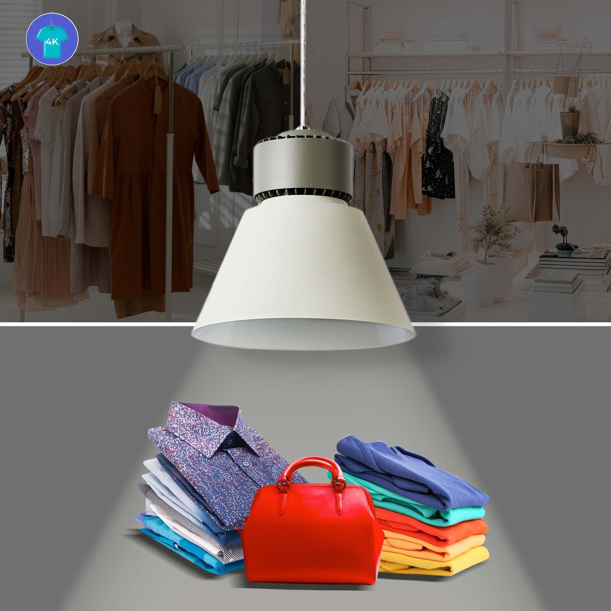 Campana LED 36W especial para moda y retail - CRI95 - 4000K - Driver KeGu