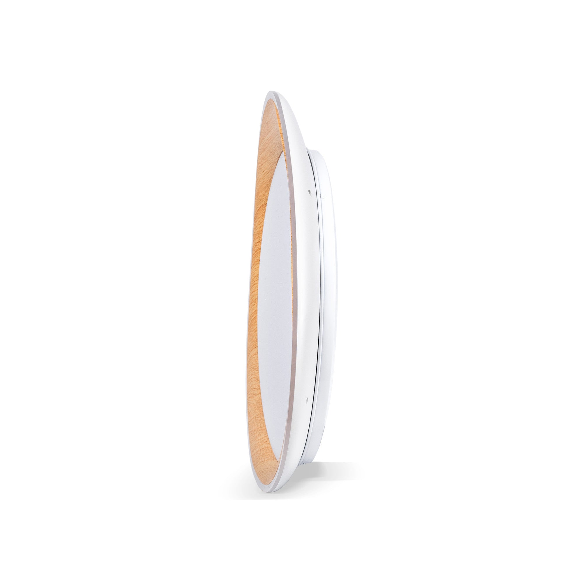 Lámpara de techo LED tipo plafón CCT 24W - Efecto madera - Ø45cm