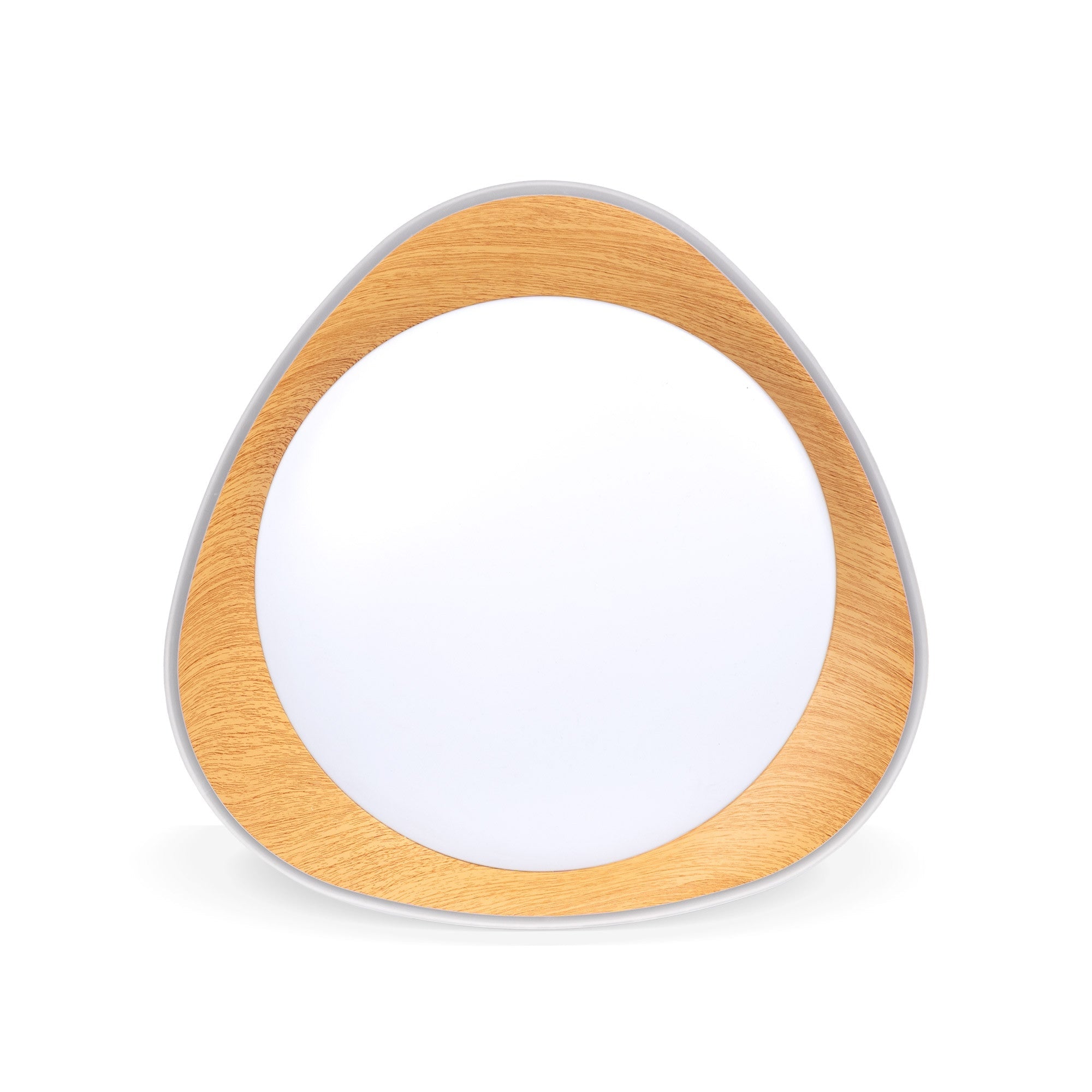 Lámpara de techo LED tipo plafón CCT 24W - Efecto madera - Ø45cm