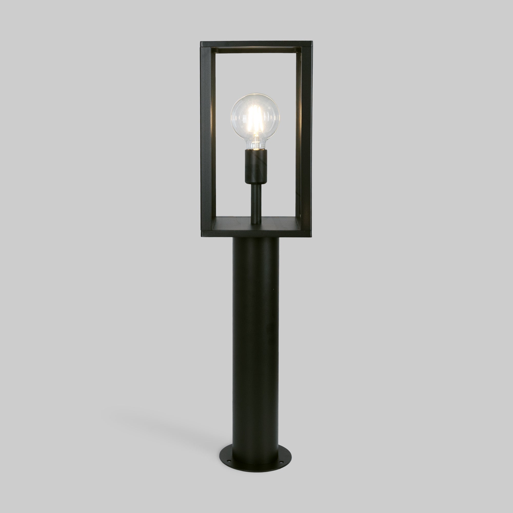Farola de jardín tipo bolardo "Glass House" - 80cm - E27