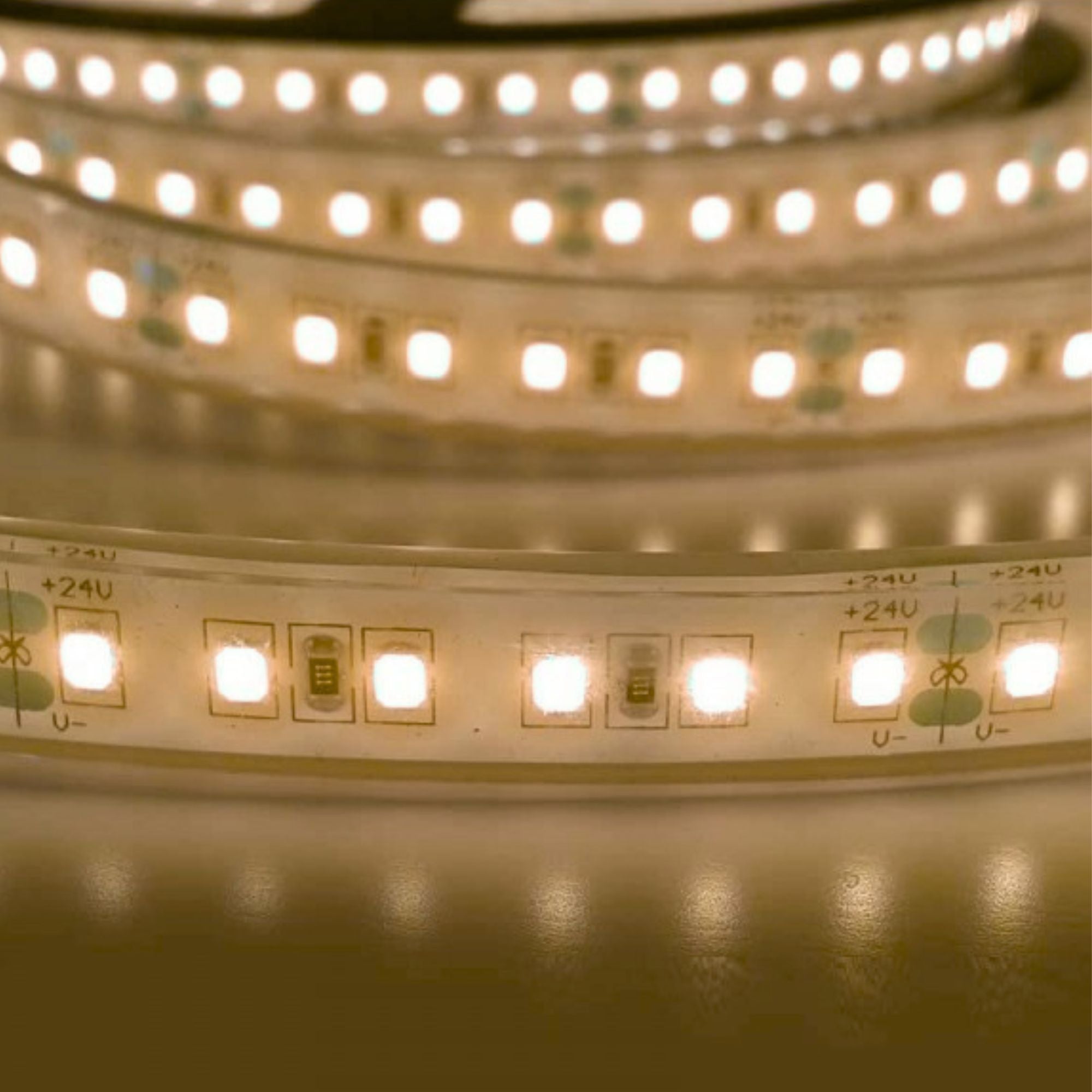 Tira LED 24V DC - Monocolor - 18W/m - 12mm - IP67 - 5 metros - 120ch/m