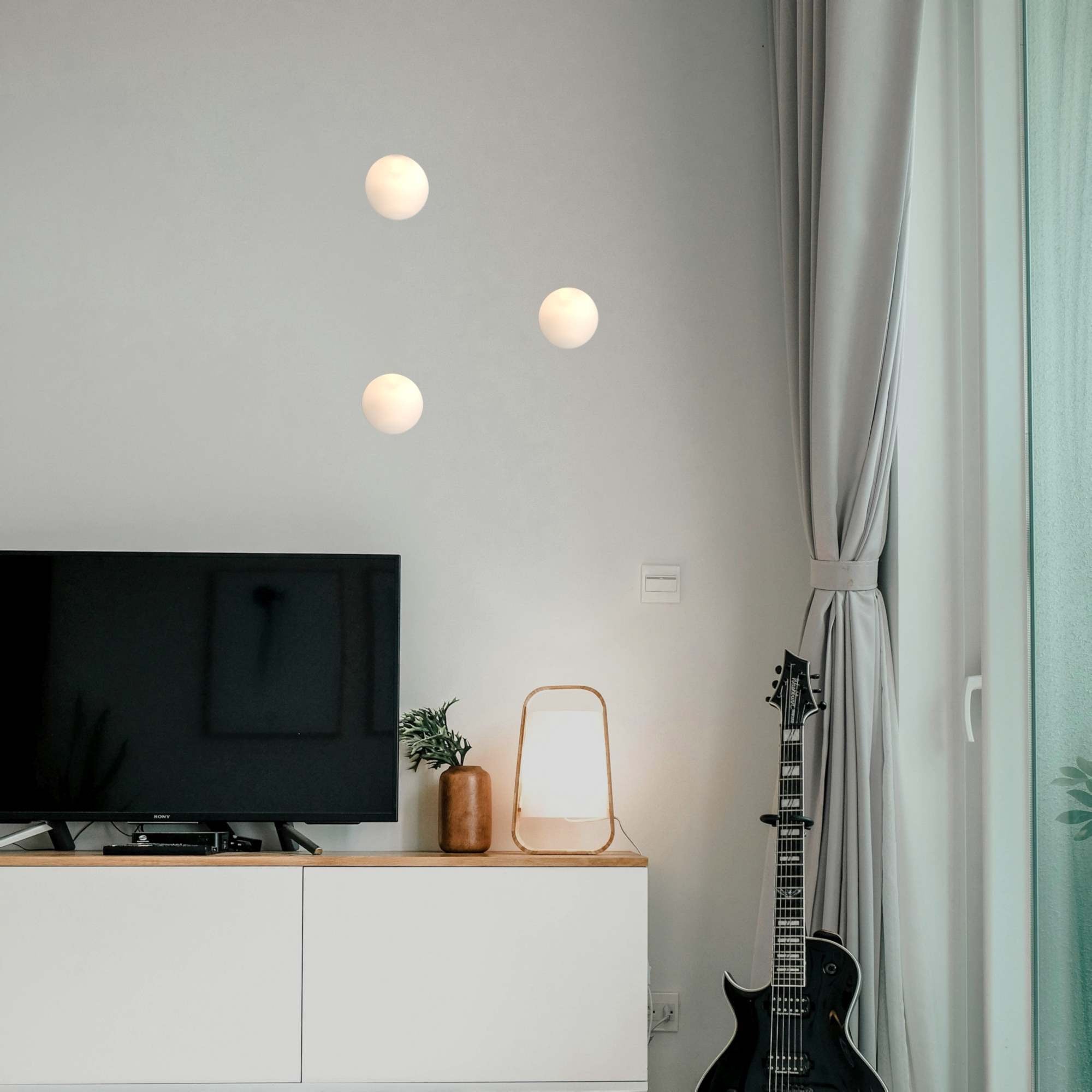Aplique de pared empotrable circulo de escayola "MUR" - Ø 15cm - GU10 - Trimless/ Integración