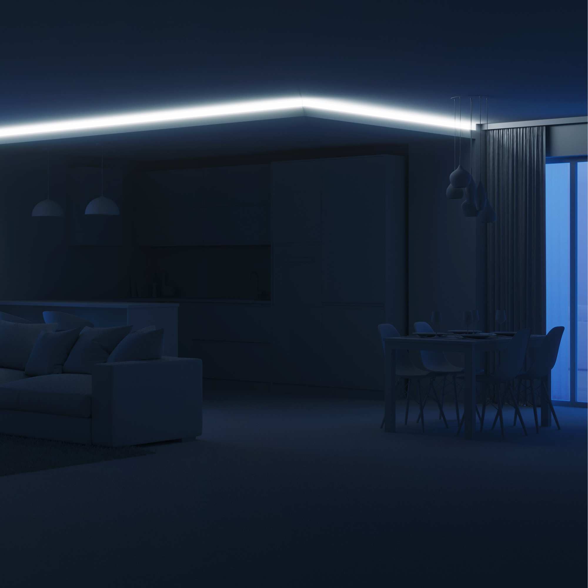 Tira LED 48V DC - RGB + CCT - 15W/m - 12mm - IP20 - 20 metros - 90ch/m