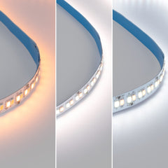 Tira LED 48V DC - CCT (1800-6500K) - 12W/m - 10mm - IP20 - 20 metros - 224ch/m