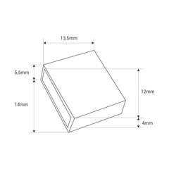 Tapa inicio/fin para tira LED sumergible con PCB 10mm