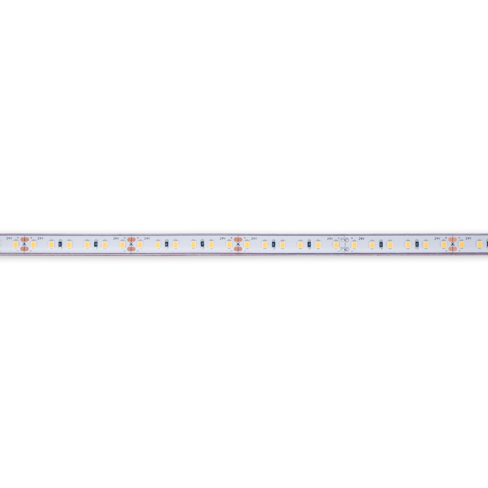 Tira LED 24V DC sumergible - Monocolor - 9.6W/m - 10mm - IP68 - 5 metros - 120ch/m