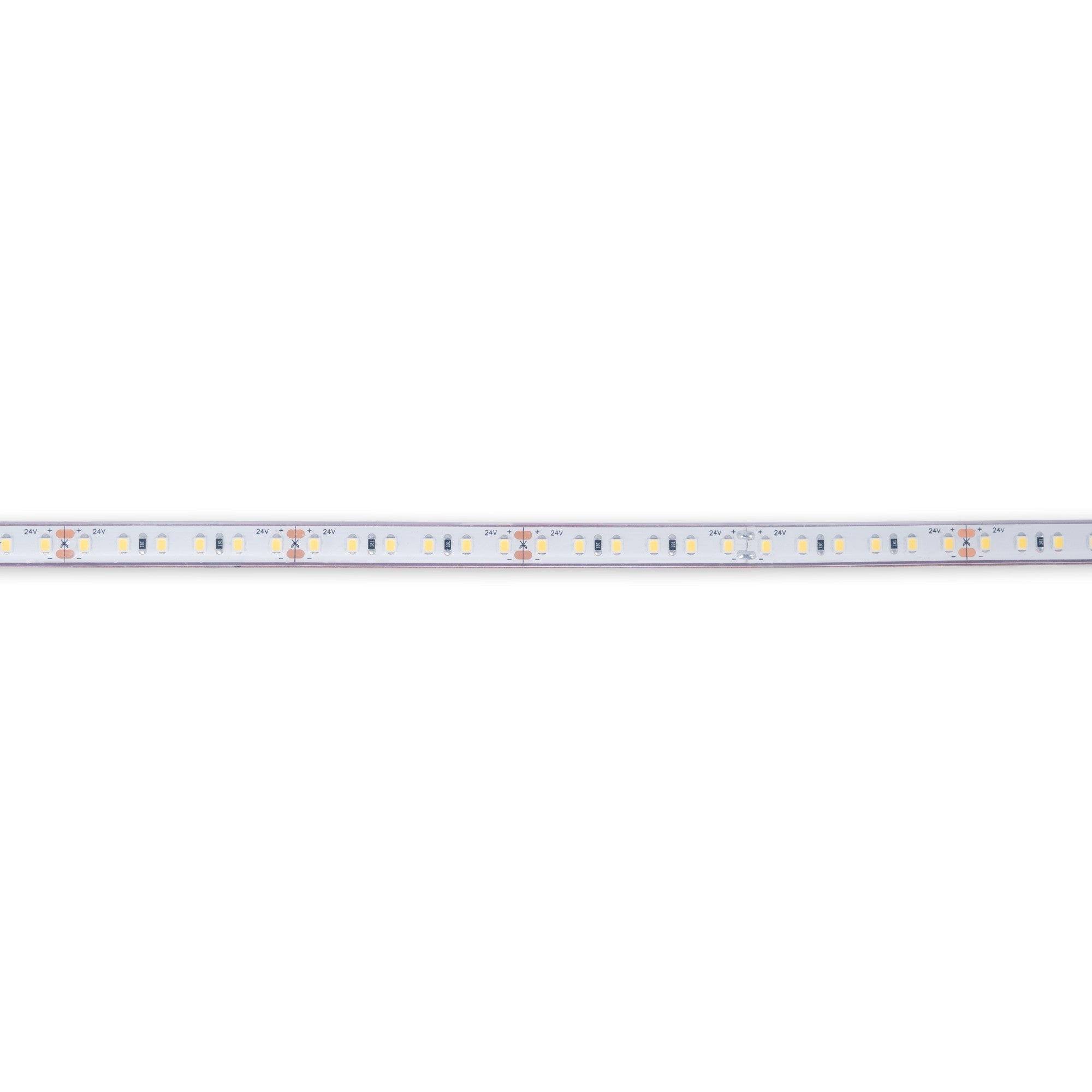Tira LED 24V DC sumergible - Monocolor - 9.6W/m - 10mm - IP68 - 5 metros - 120ch/m