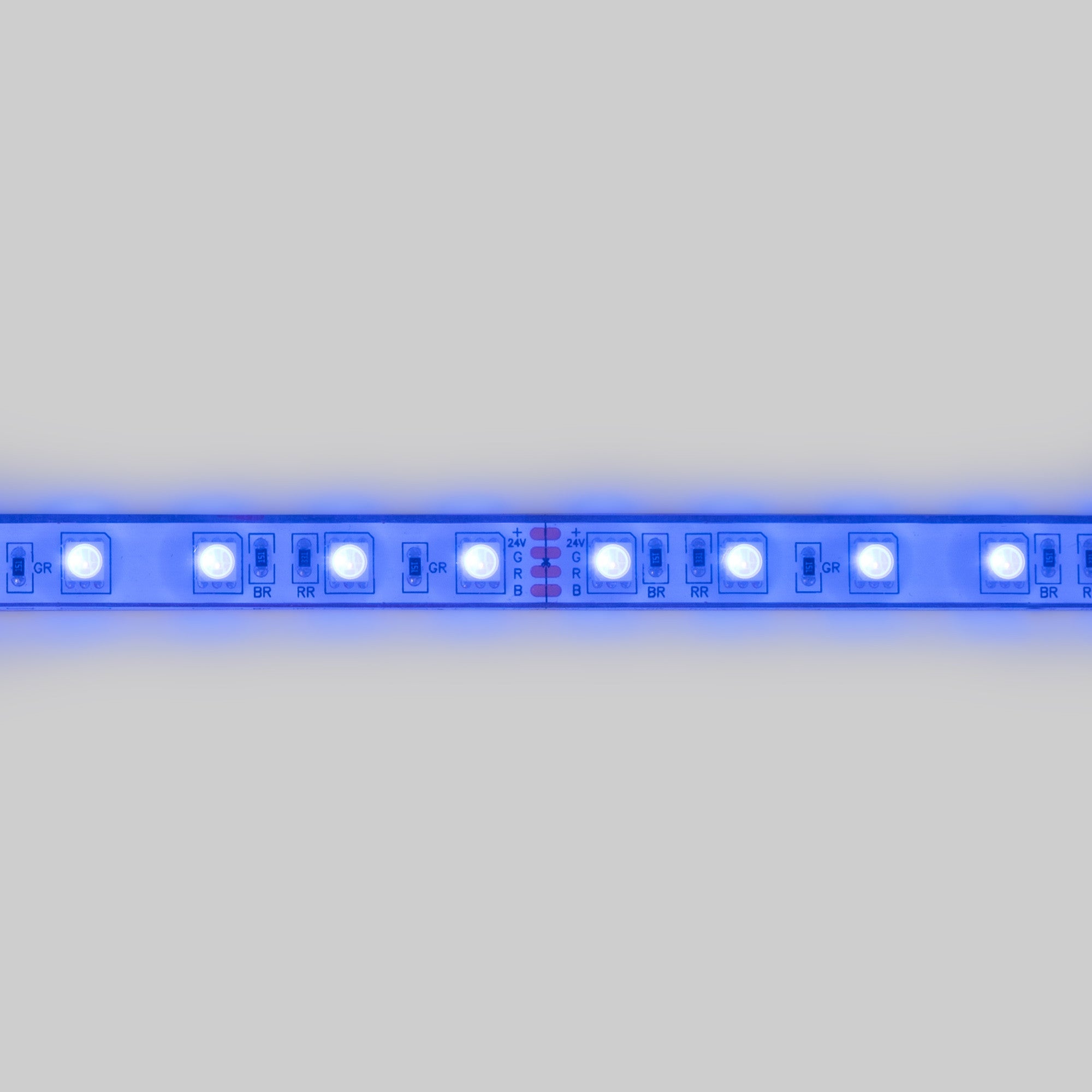 Tira LED 24V DC sumergible - RGB - 14.4W/m - 12mm - IP68 - 10 metros - 60ch/m