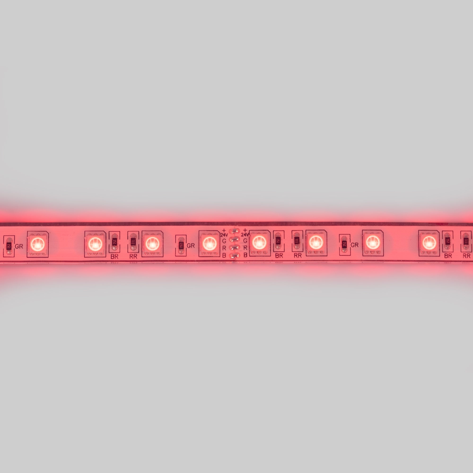 Tira LED 24V DC sumergible - RGB - 14.4W/m - 12mm - IP68 - 10 metros - 60ch/m