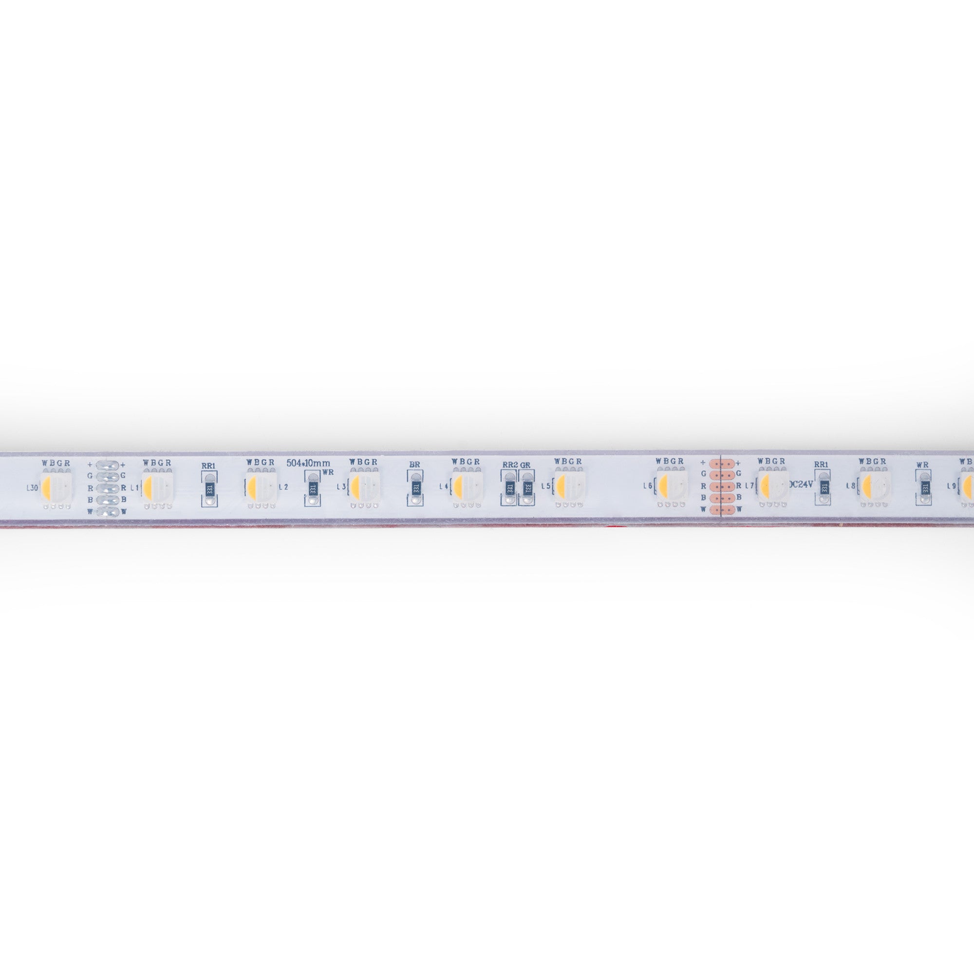 Tira LED 24V DC sumergible - RGBW - 14.4W/m - 12mm - IP68 - 10 metros - 60ch/m