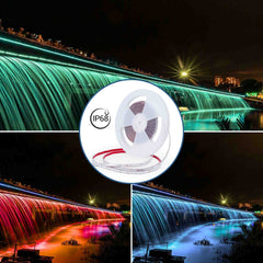 Tira LED 24V DC sumergible - RGB - 14.4W/m - 12mm - IP68 - 10 metros - 60ch/m
