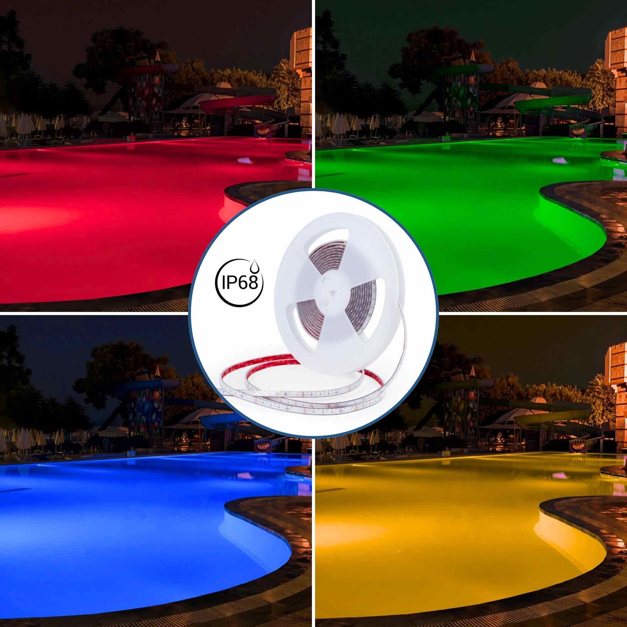 Tira LED 24V DC sumergible - RGBW - 14.4W/m - 12mm - IP68 - 10 metros - 60ch/m