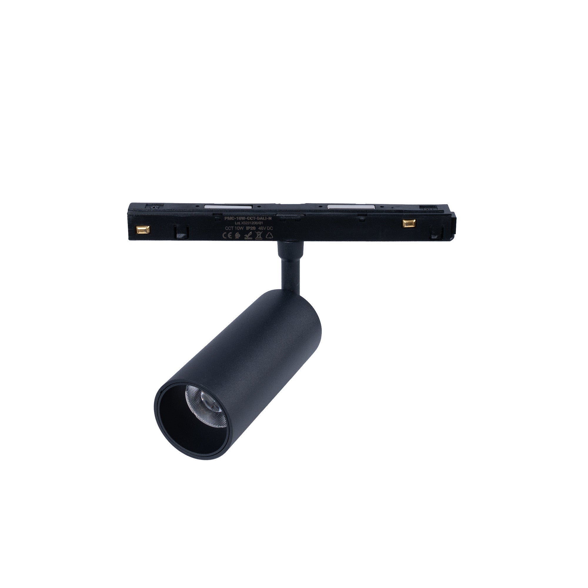 Foco LED para carril magnético 48V - 10W - DALI-2 regulable - Negro