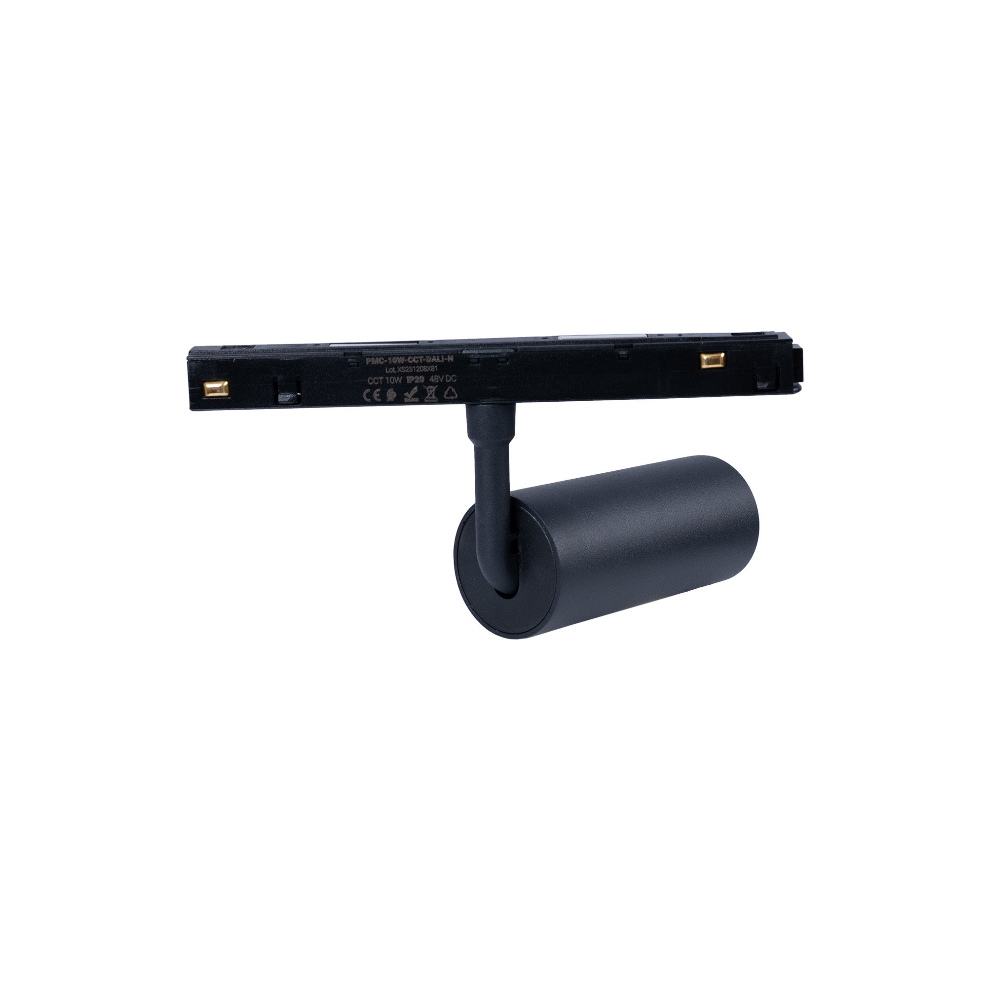 Foco LED para carril magnético 48V - 10W - DALI-2 regulable - Negro