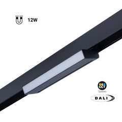Foco lineal opal orientable carril magnético 48V CCT - 12W - Regulación DALI-2