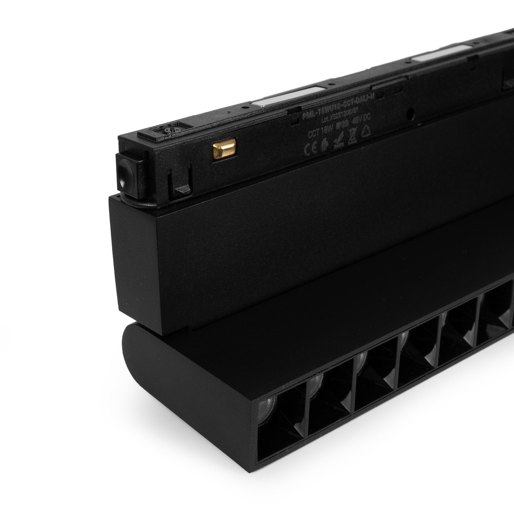 Foco lineal orientable para carril magnético 48V CCT - 18W - Regulación DALI-2 - UGR18