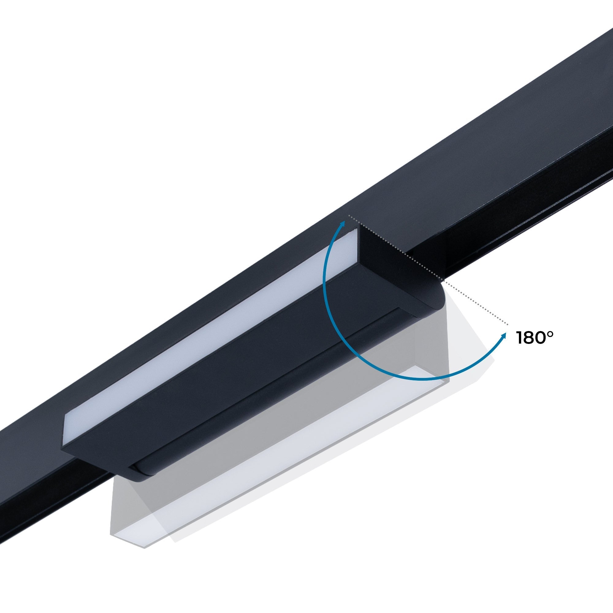 Foco lineal opal orientable carril magnético 48V CCT - 12W - Regulación DALI-2