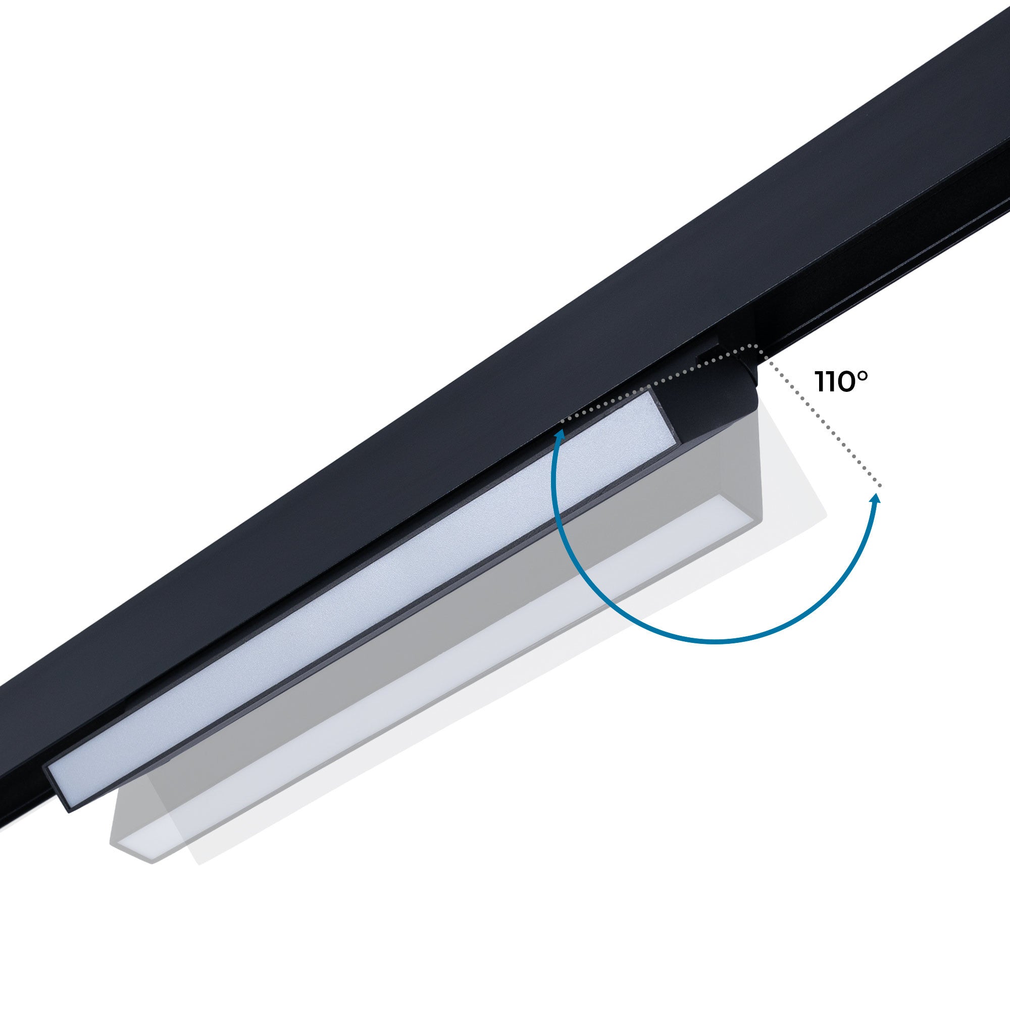 Foco lineal opal orientable carril magnético 48V CCT - 18W - DALI-2 regulable