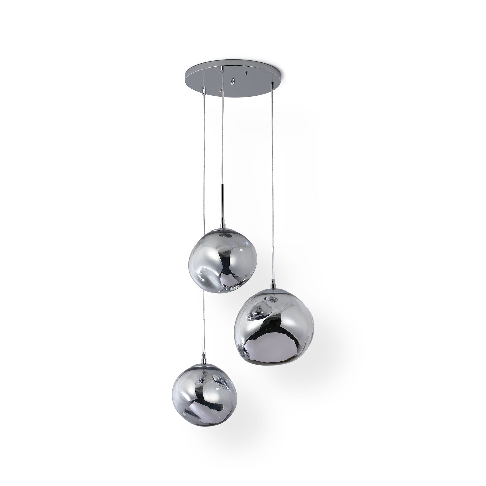 Lámpara colgante cristal triple "KADNIS" - 3 x E27