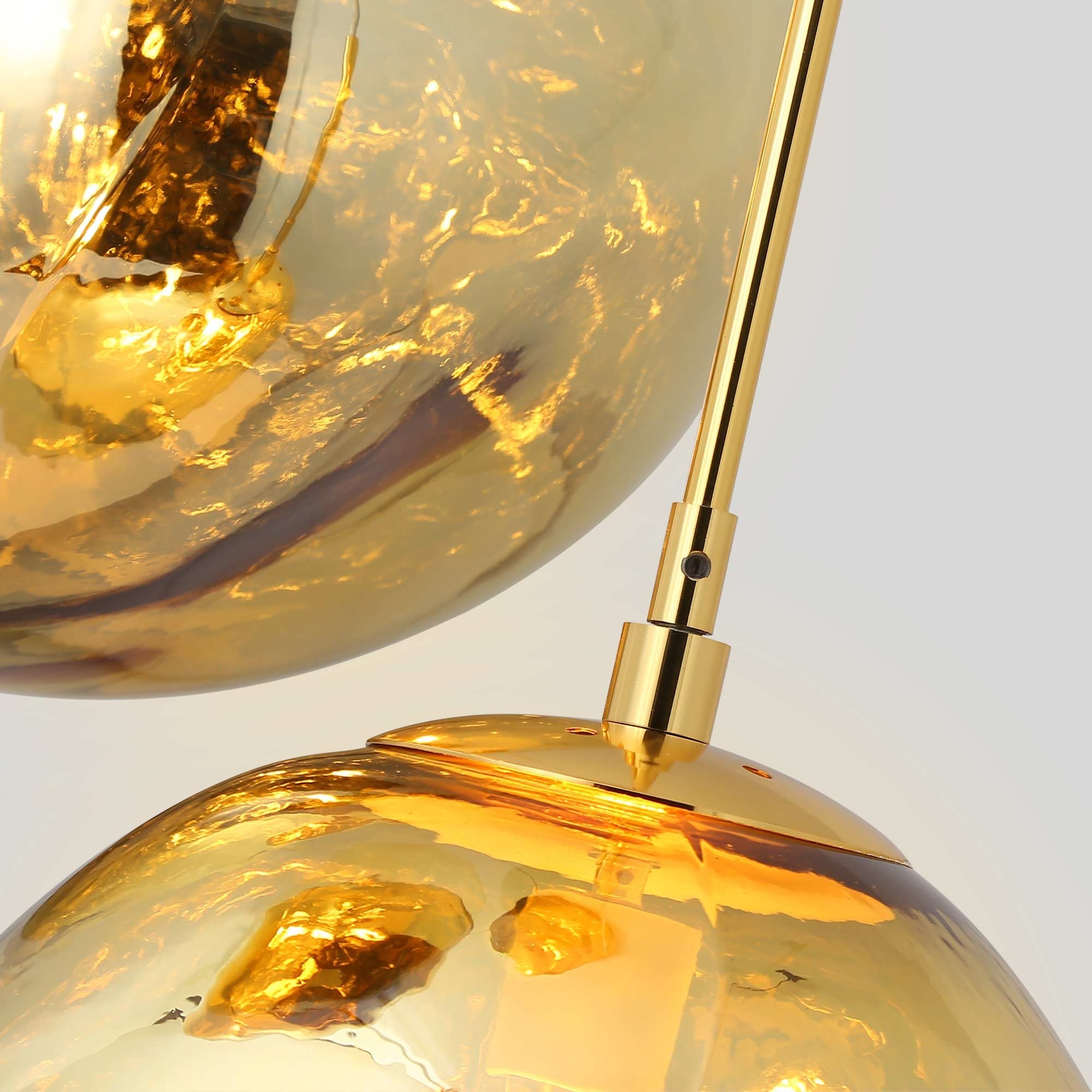 Lámpara colgante cristal triple "KADNIS" - 3 x E27