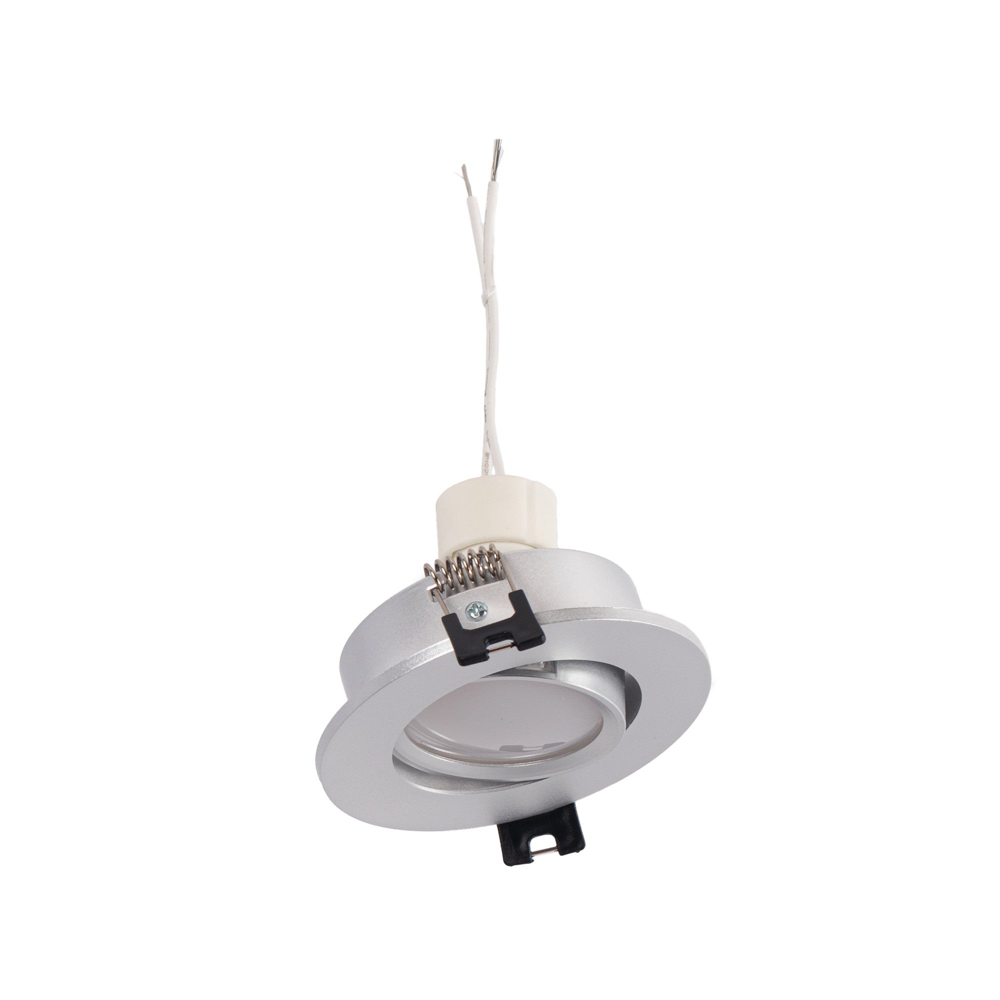 KIT x 10 - Aro downlight basculante + Bombilla GU10 5W + Casquillo GU10