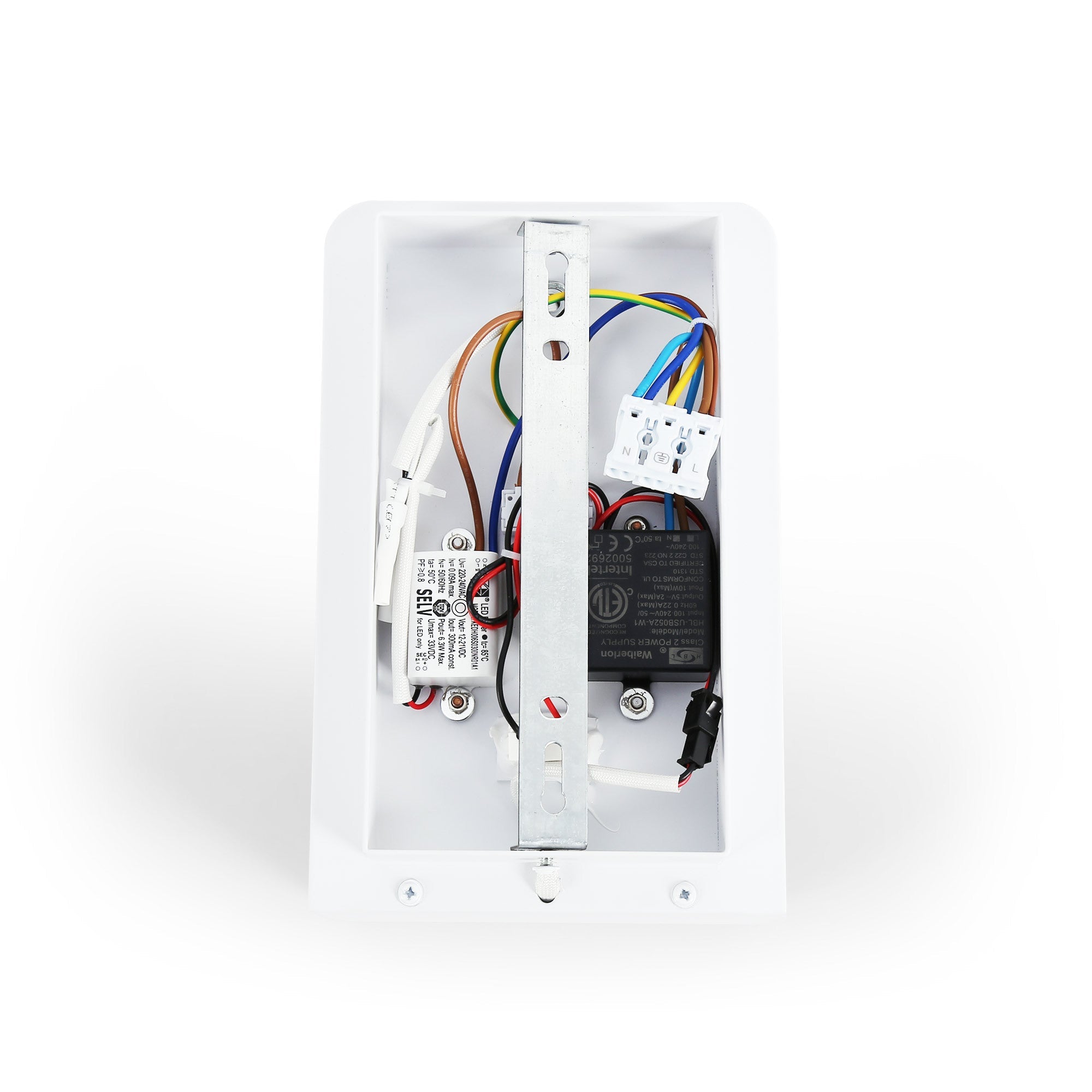 Aplique de pared para lectura con puerto USB "BASKOP W" - 6W - Base carga inalámbrica