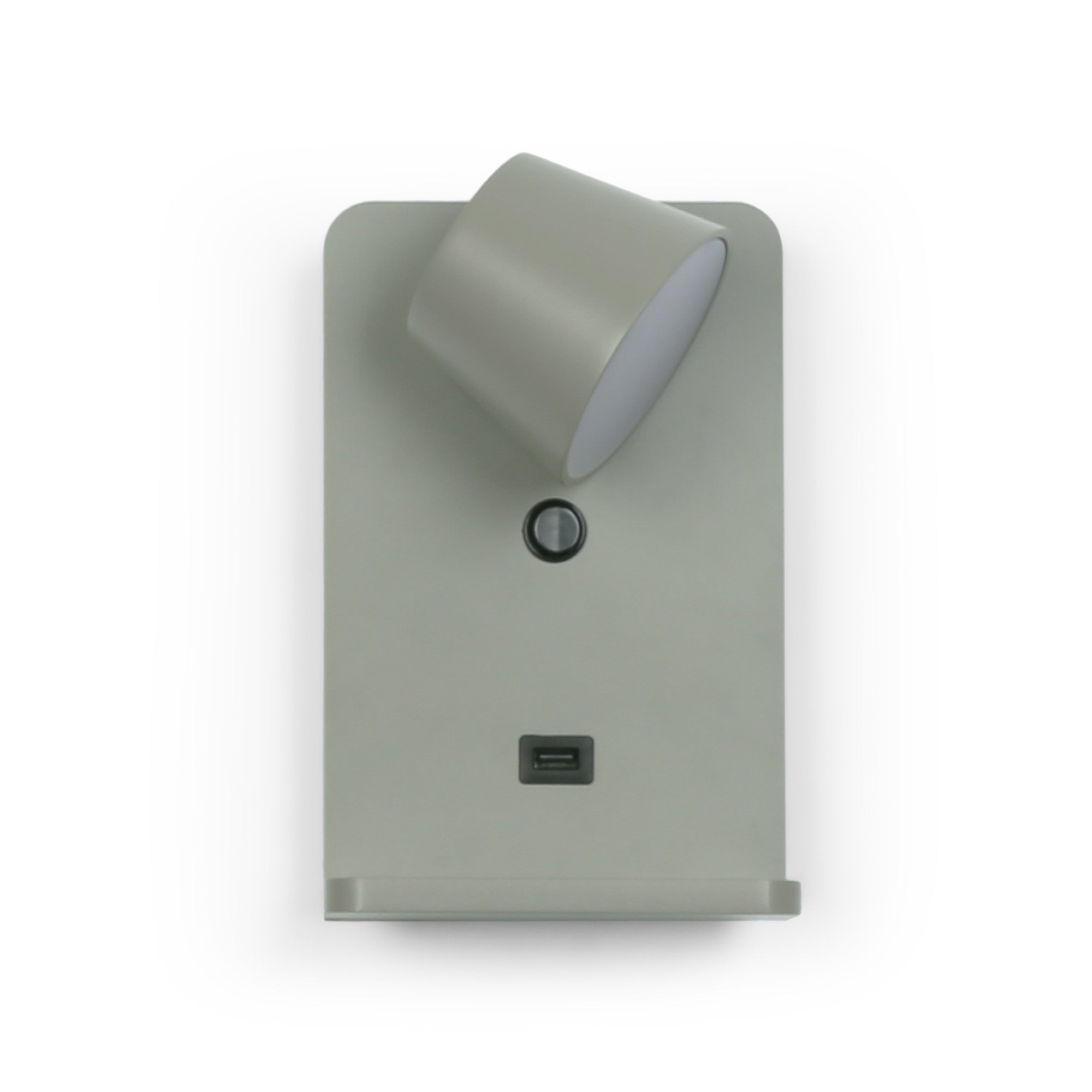 Aplique de pared para lectura con puerto USB "BASKOP W" - 6W - Base carga inalámbrica