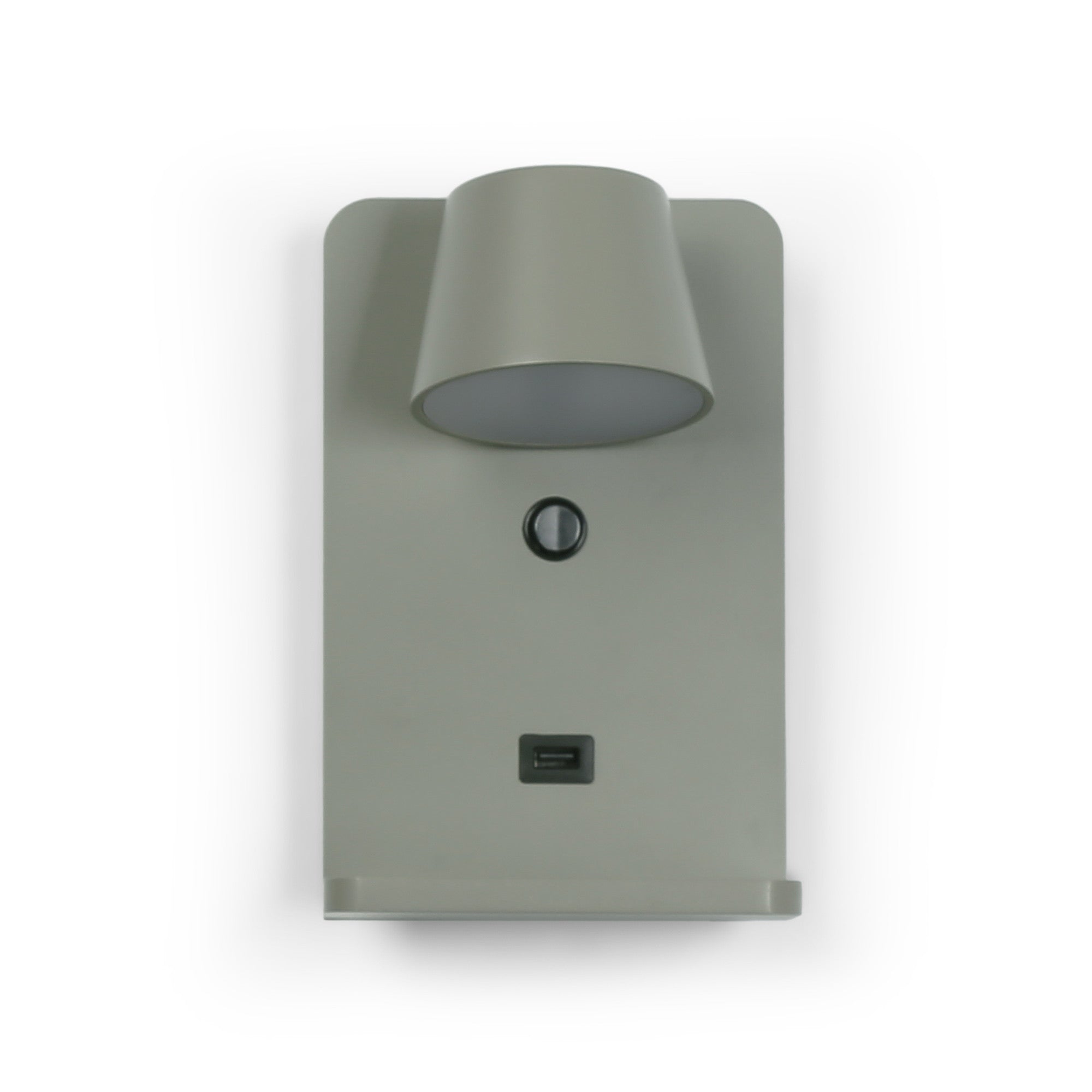 Aplique de pared para lectura con puerto USB "BASKOP W" - 6W - Base carga inalámbrica