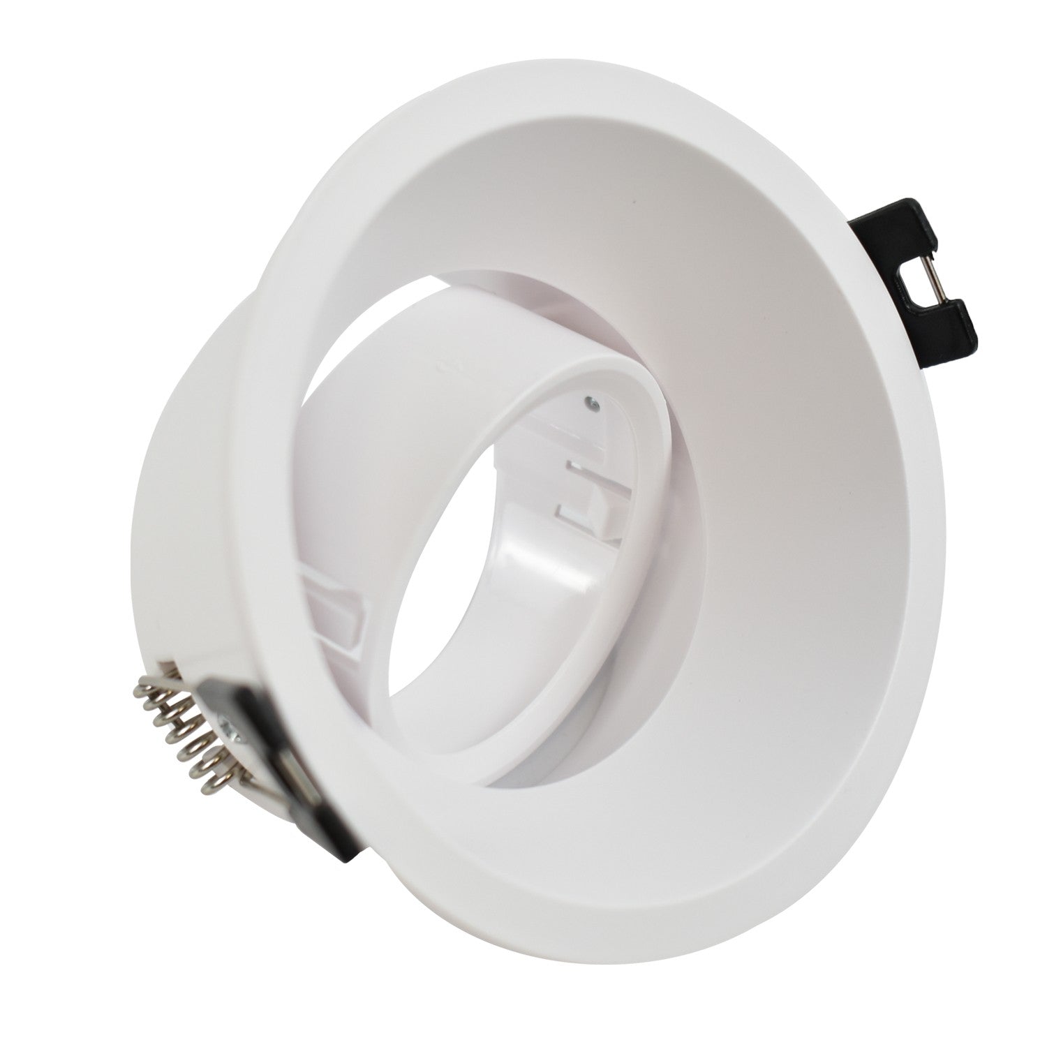 KIT Aro empotrable Ø93mm + Bombilla GU10 6W + Portalámparas