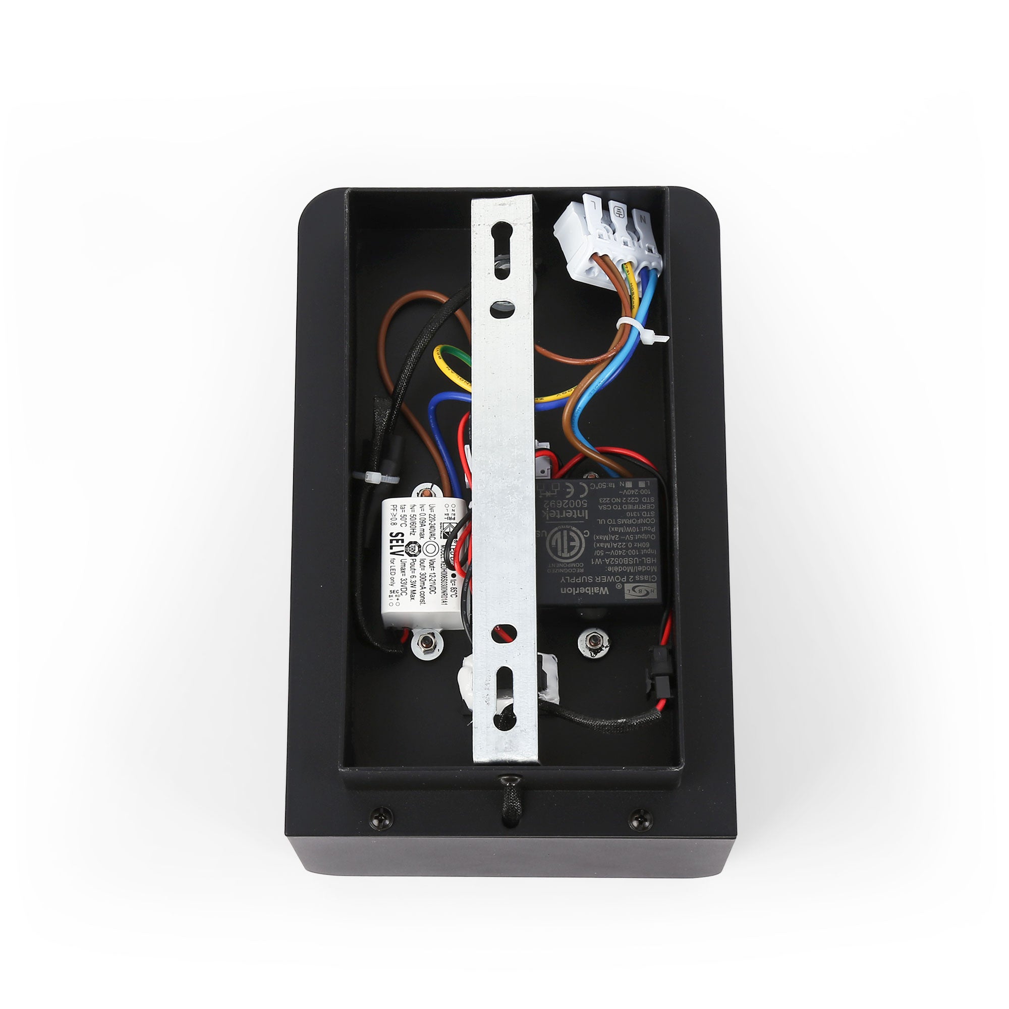 Aplique de pared para lectura con puerto USB "BASKOP W" - 6W - Base carga inalámbrica