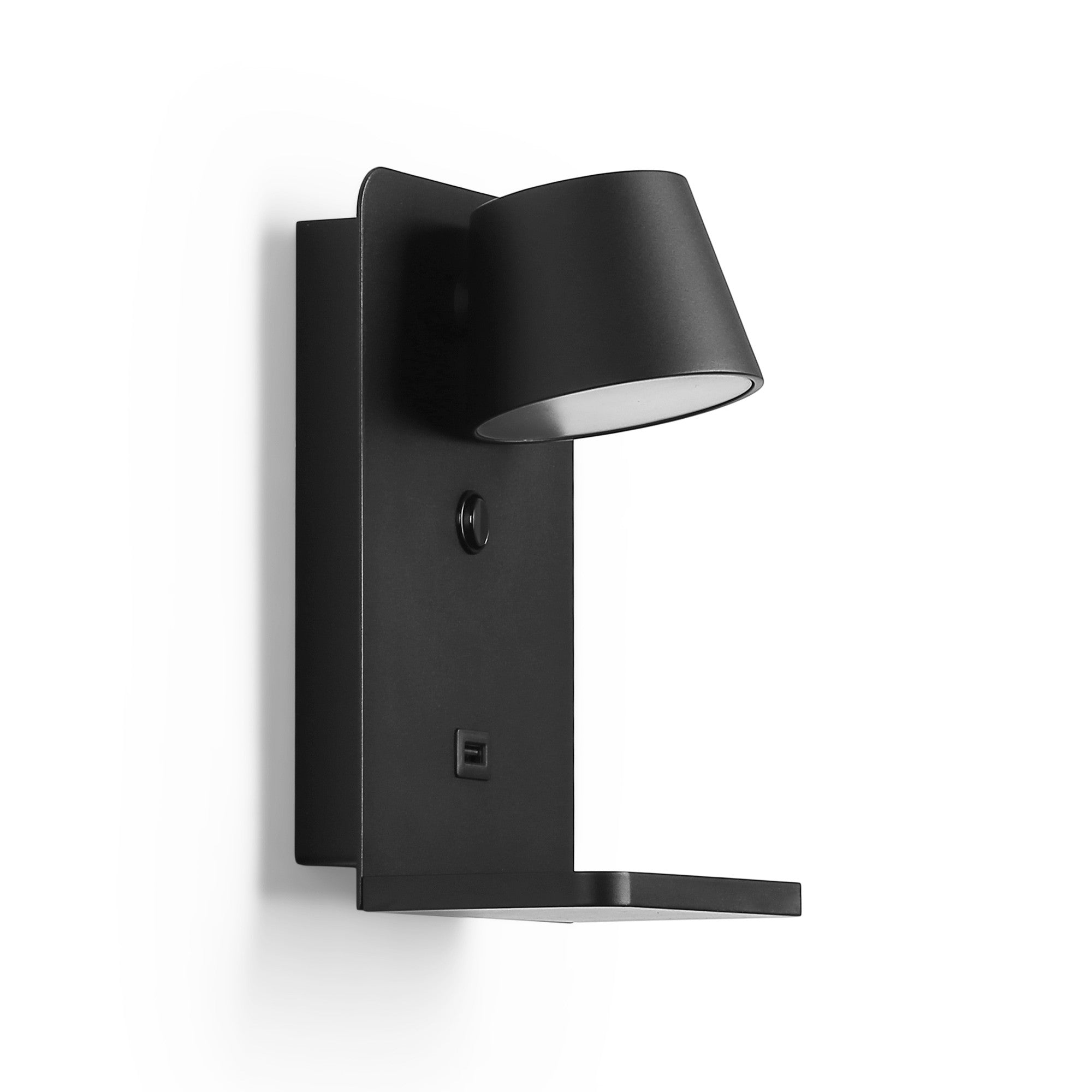 Aplique de pared para lectura con puerto USB "BASKOP W" - 6W - Base carga inalámbrica