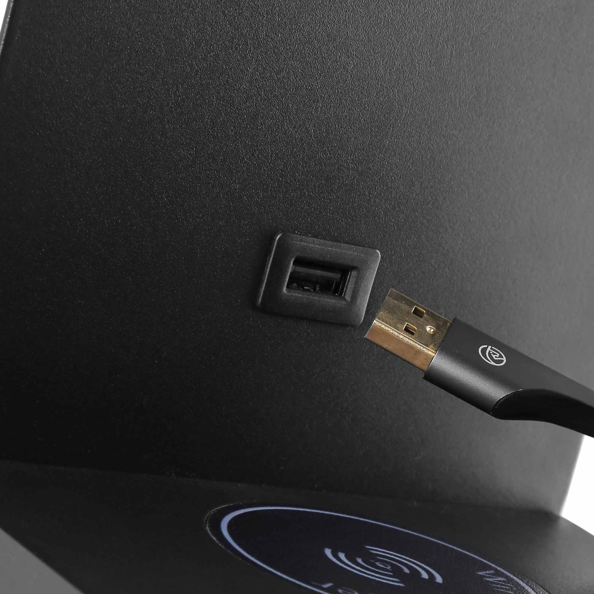 Aplique de pared para lectura con puerto USB "BASKOP W" - 6W - Base carga inalámbrica