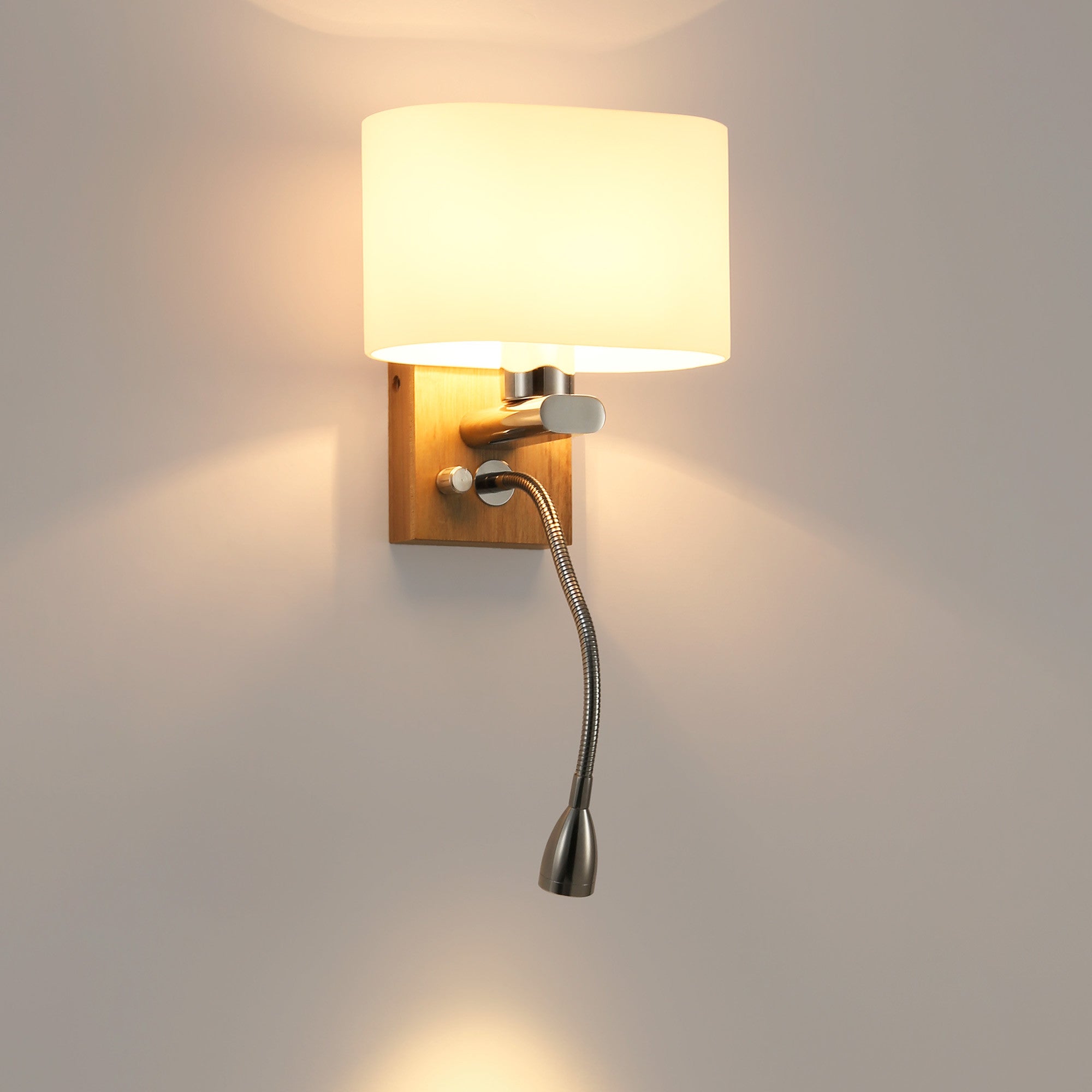 Aplique de pared con foco LED para lectura "Arti" - E27 + 3W