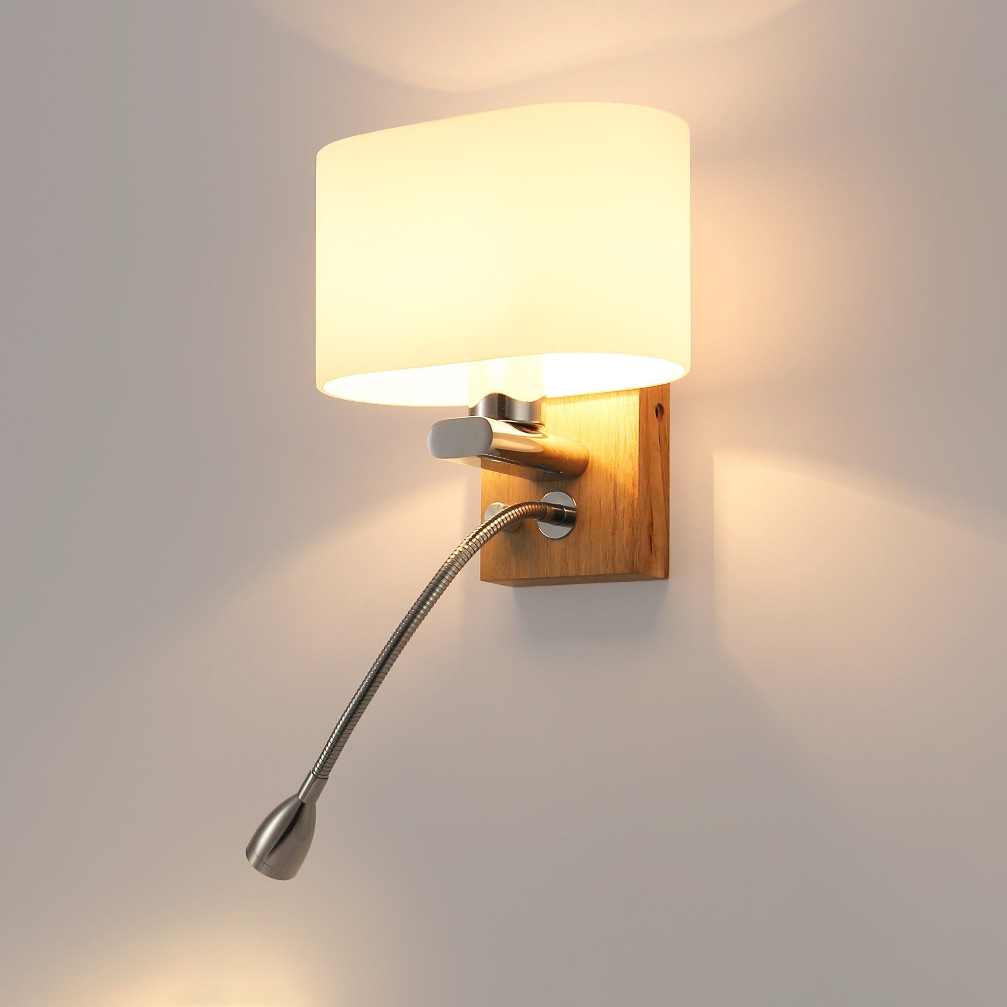 Aplique de pared con foco LED para lectura "Arti" - E27 + 3W
