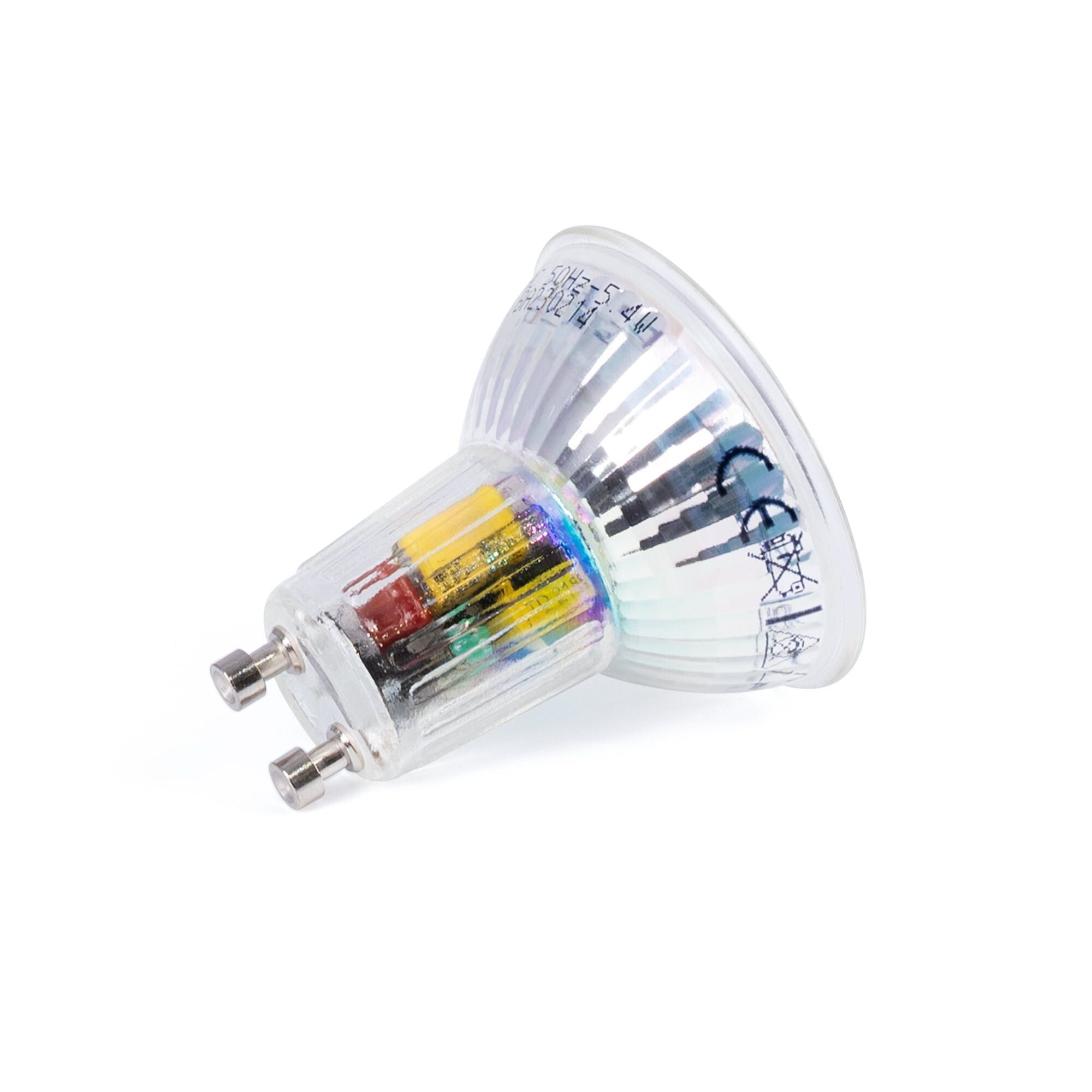 KIT Aro empotrable fijo Ø82mm + Bombilla GU10 6W + Portalámparas