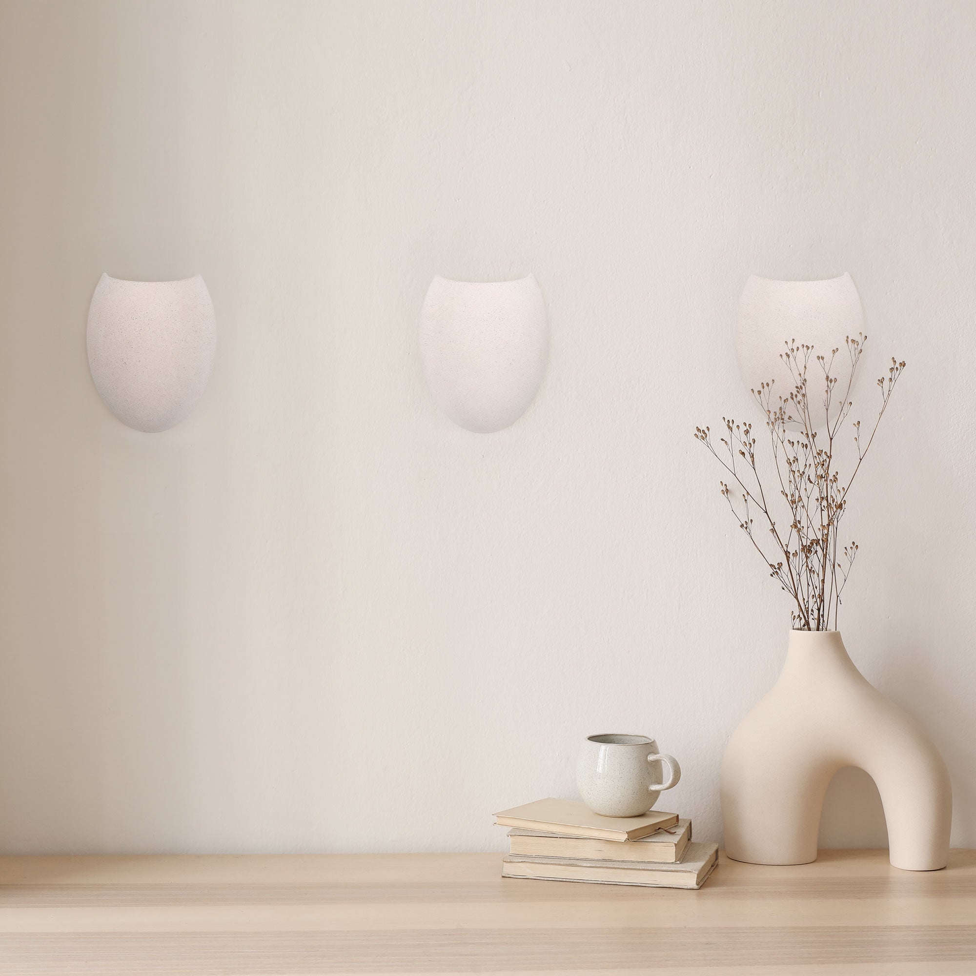 Aplique de pared cemento "Semba" - 3 colores - 1 x G9