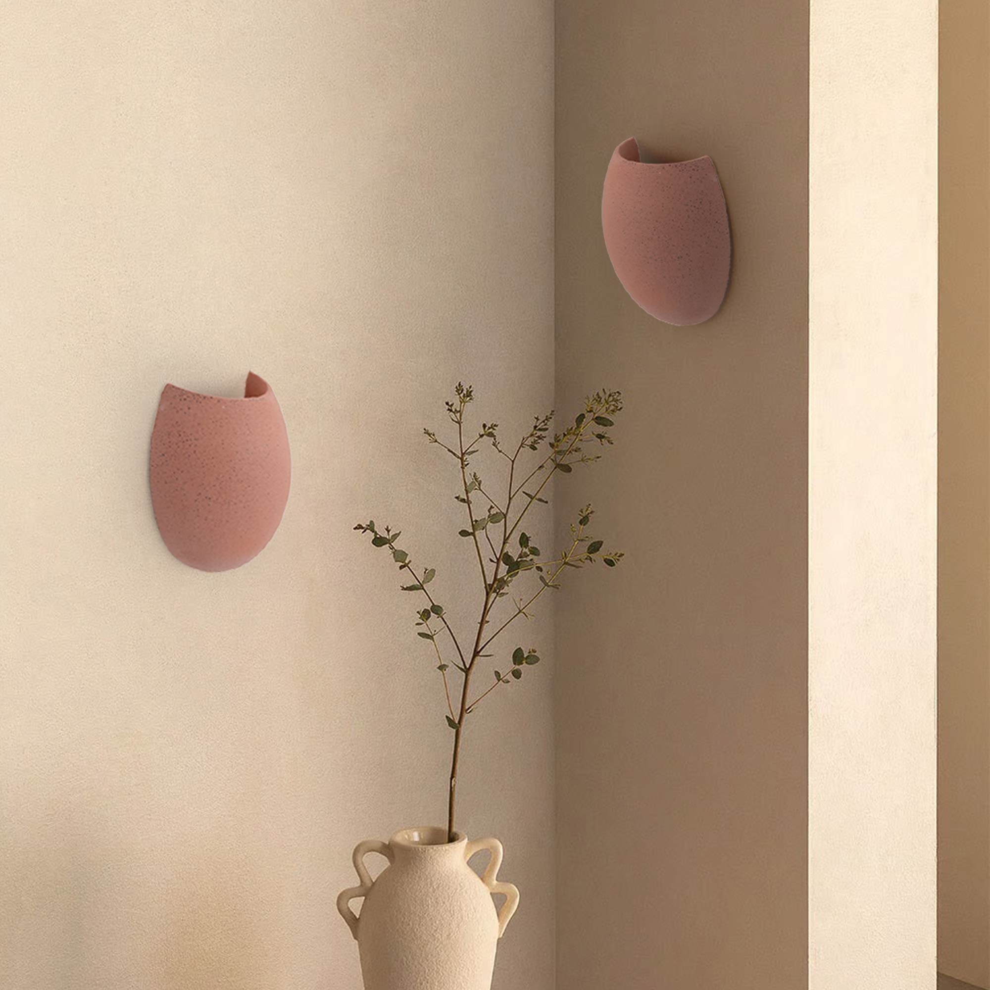 Aplique de pared cemento "Semba" - 3 colores - 1 x G9