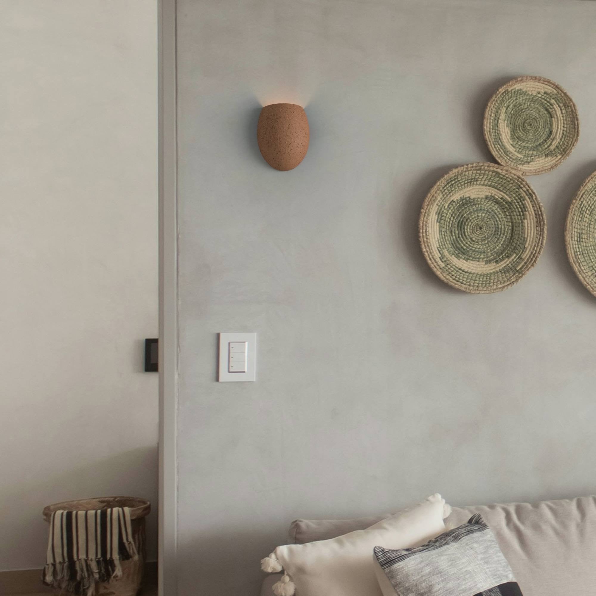 Aplique de pared cemento "Semba" - 3 colores - 1 x G9