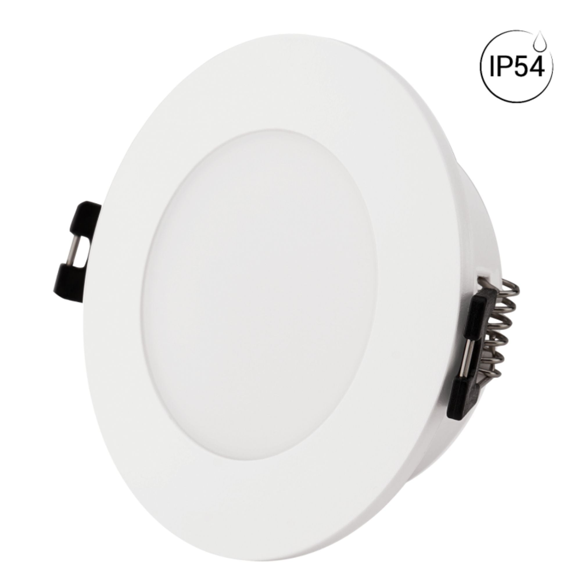 KIT Aro empotrable estanco Ø90mm + Bombilla GU10 6W + Portalámparas